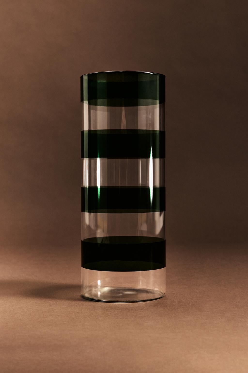 Jarrón rayas horizontales 23 cm