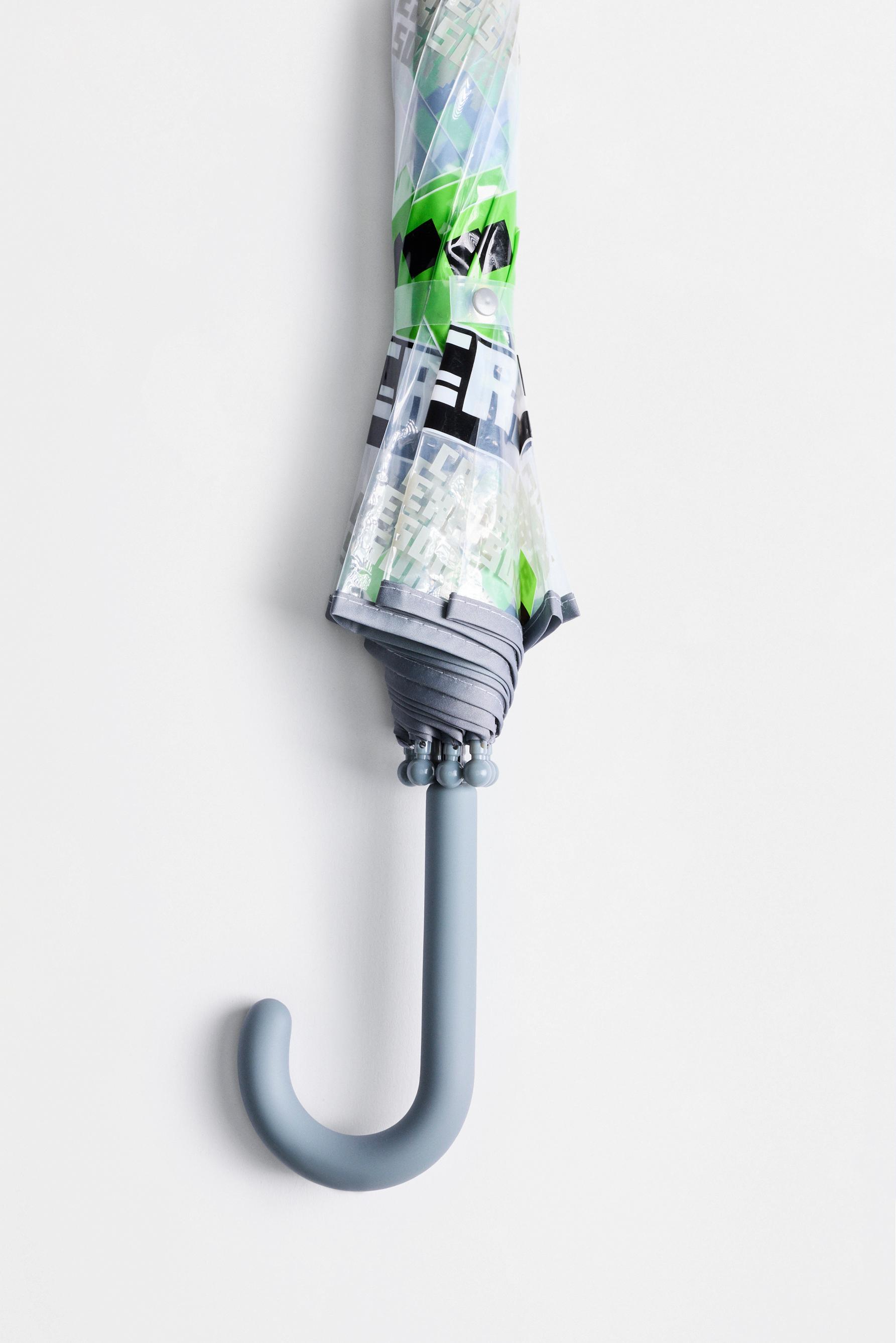 Transparent Minecraft umbrella — TRANSPARENT