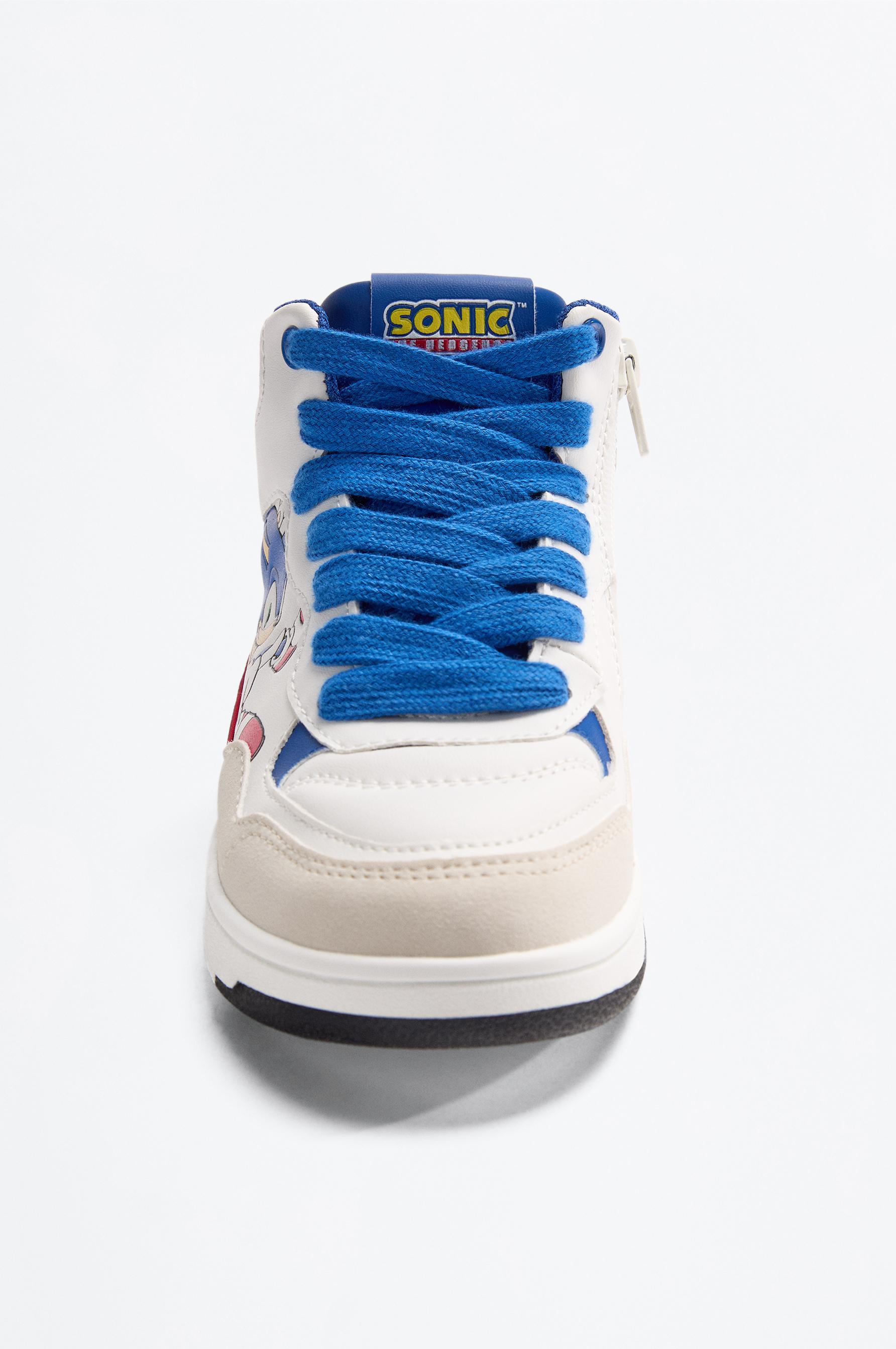 SONIC™ | SEGA Basketball Ankle Sneaker — WHITE