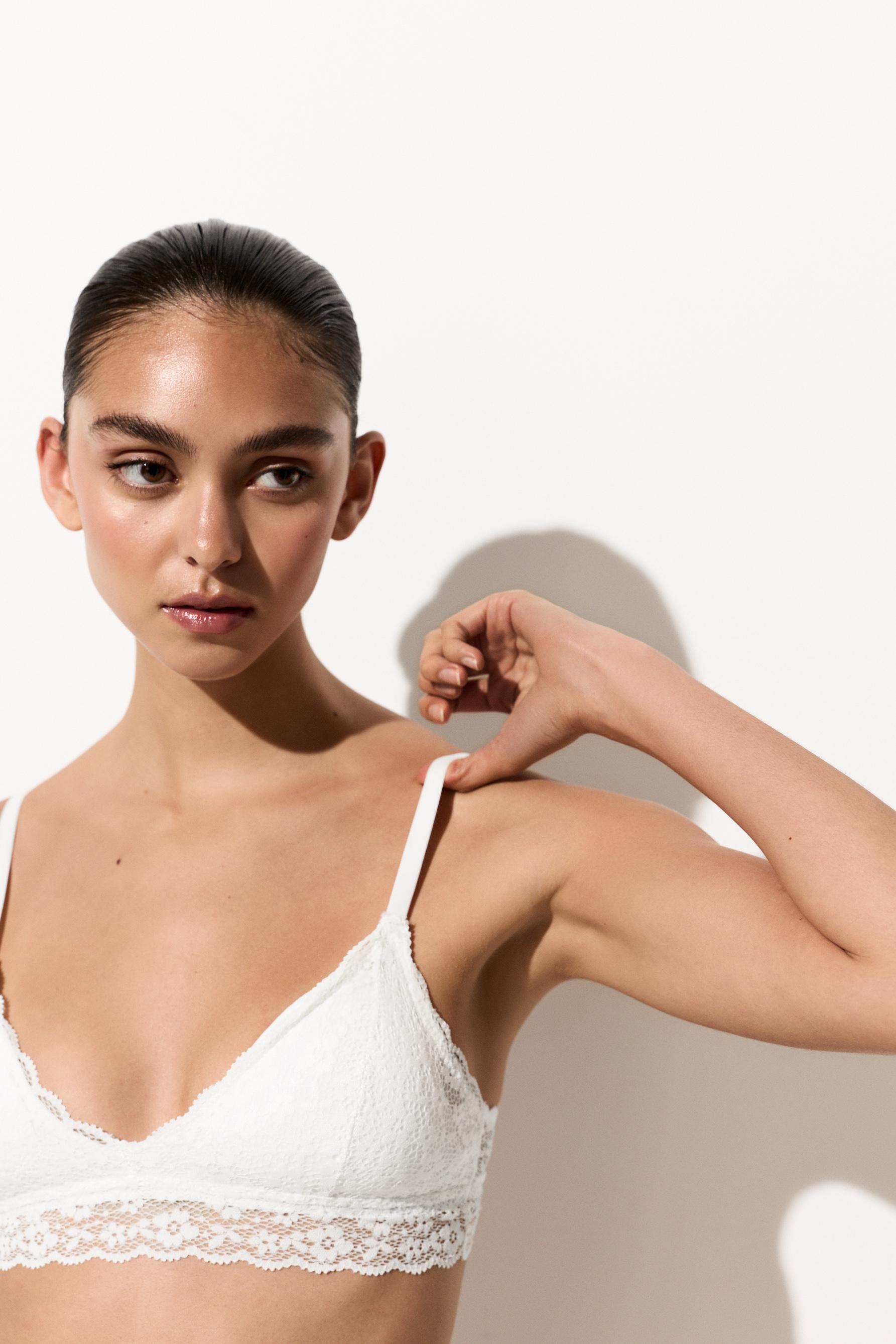 Pack of 2 lace tops — WHITE