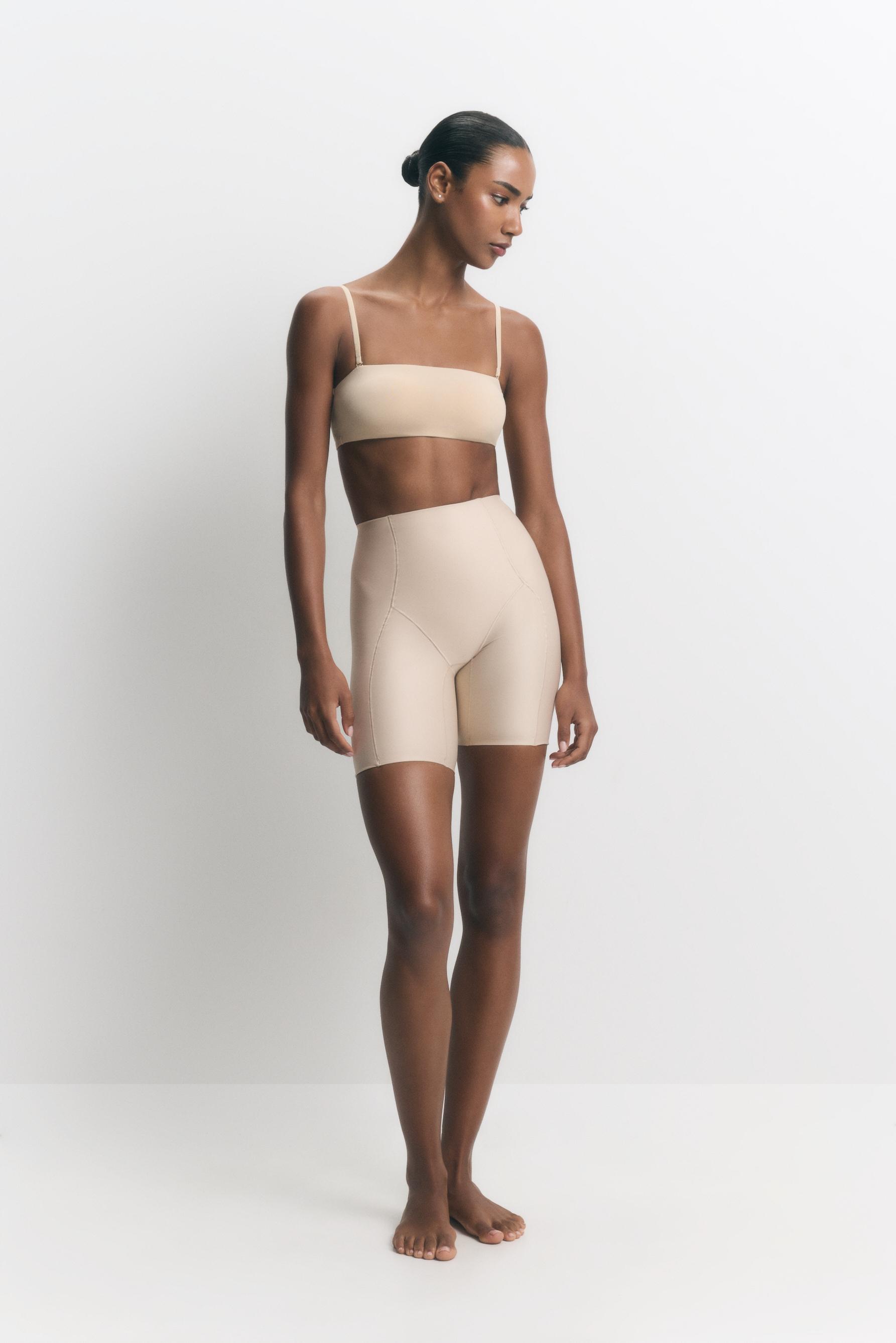 Calções shapewear microfibra