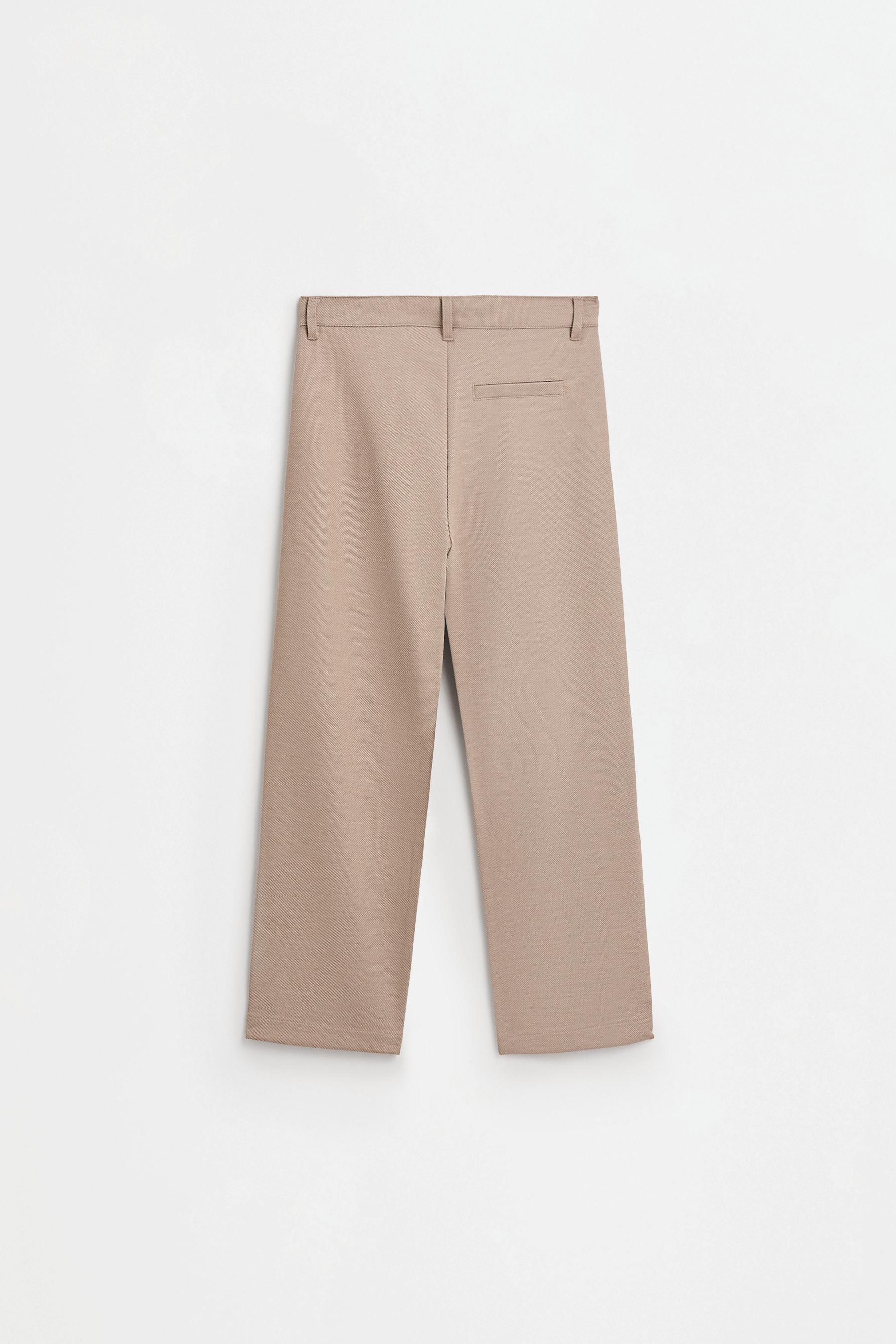 Micro piqué trousers — SAND