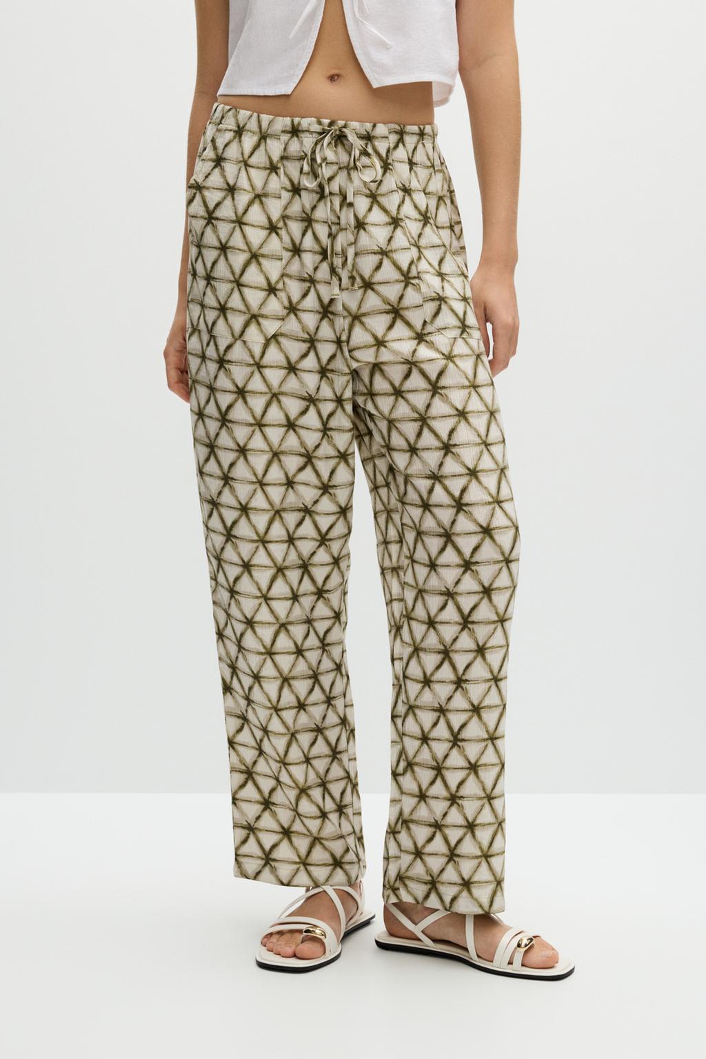 Textured trousers