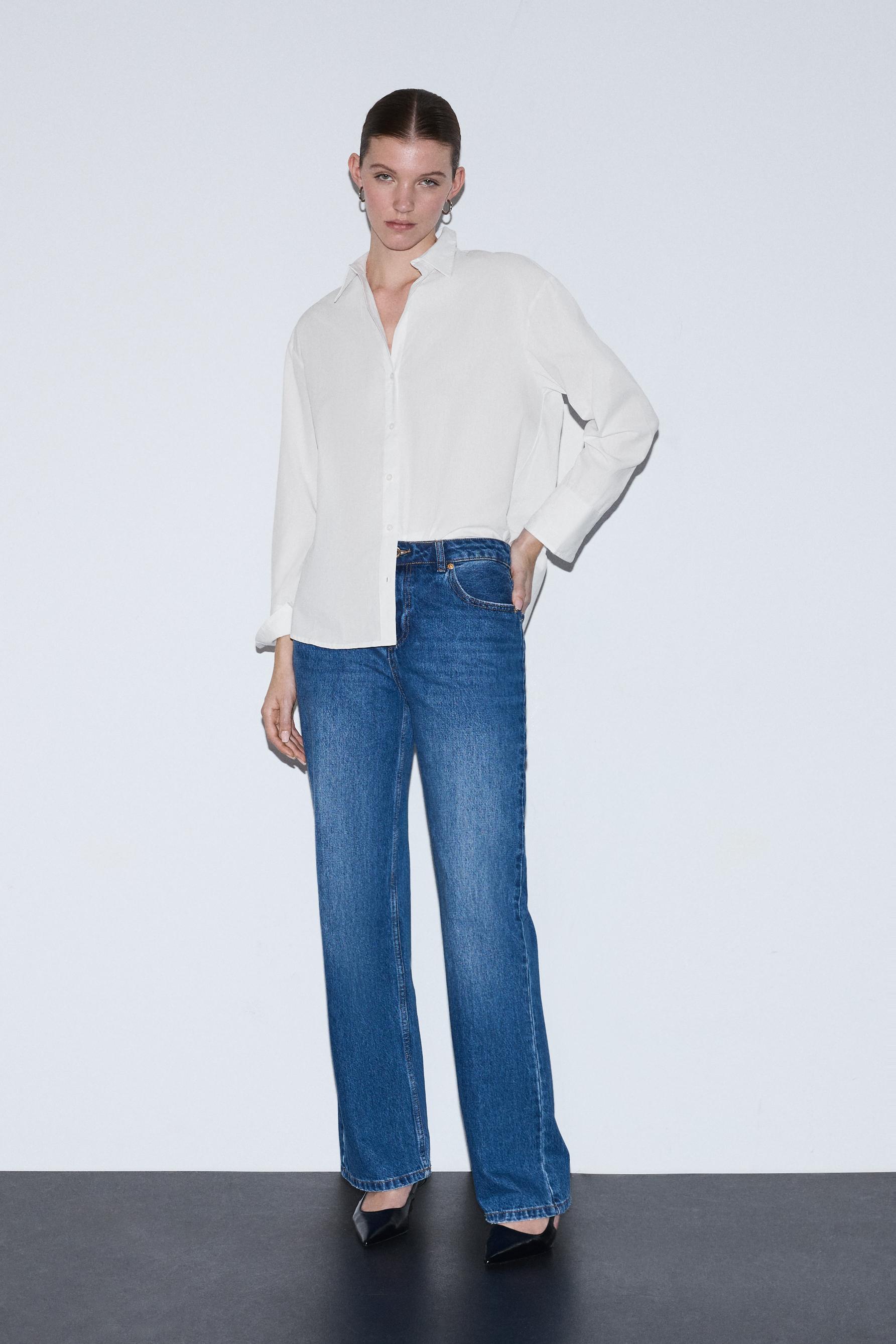 Basic poplin shirt — WHITE