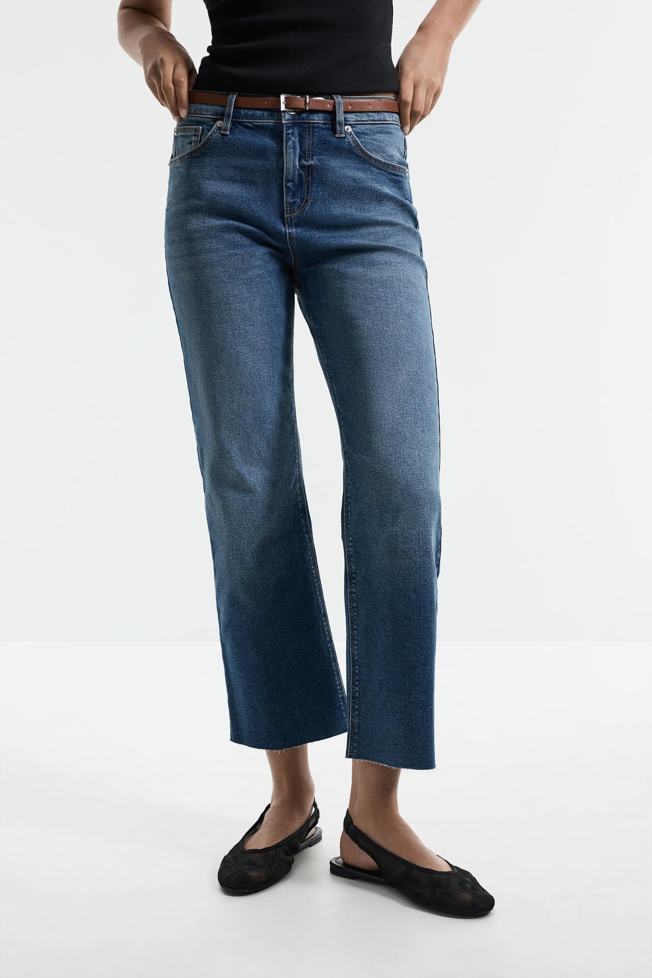 Mini bell bottom jeans — PALE INDIGO
