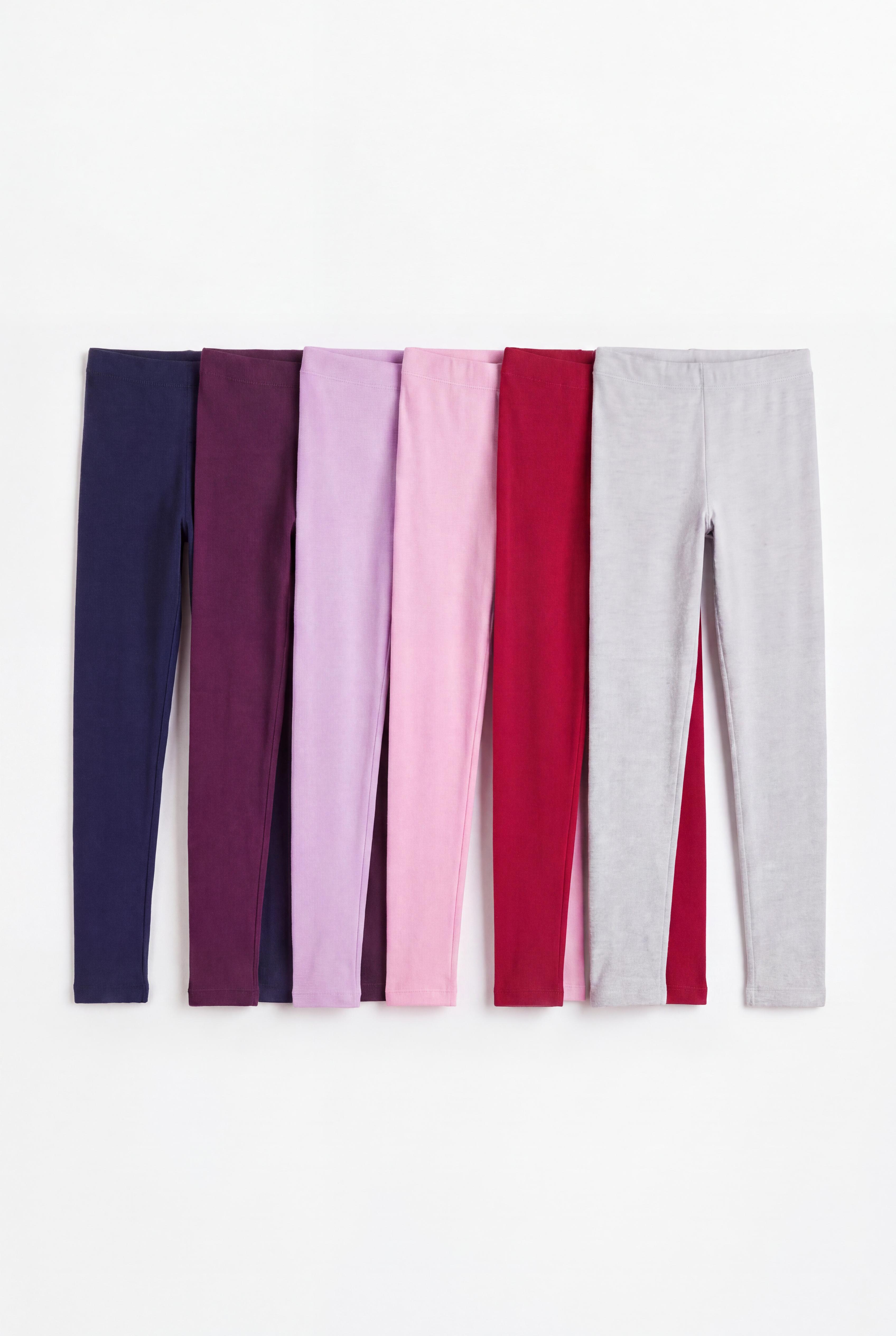 Pack 6 leggings lisos
