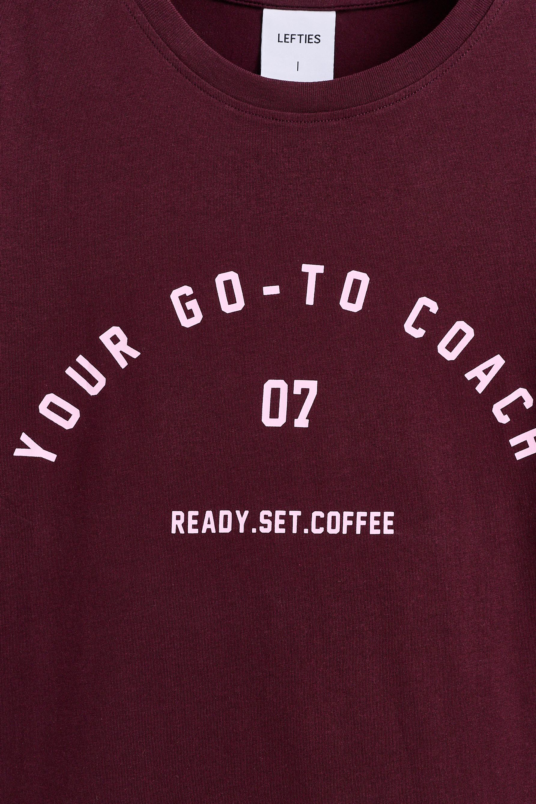 Printed T-shirt — MAROON