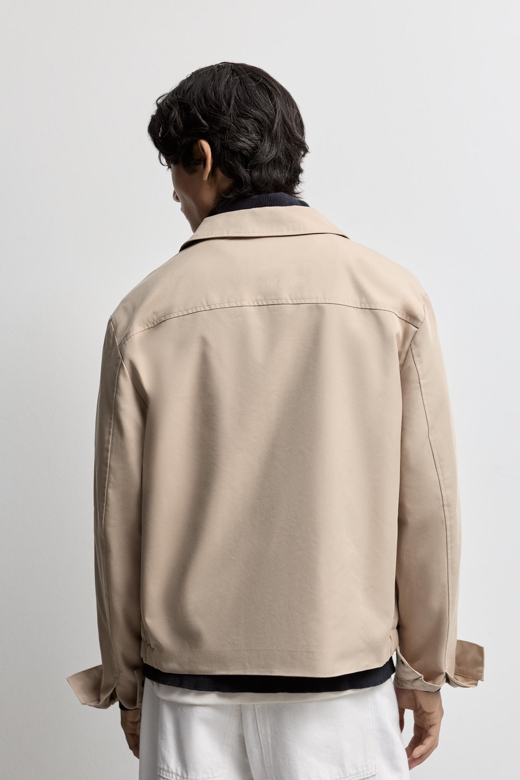 Shirt-collar jacket — ECRU