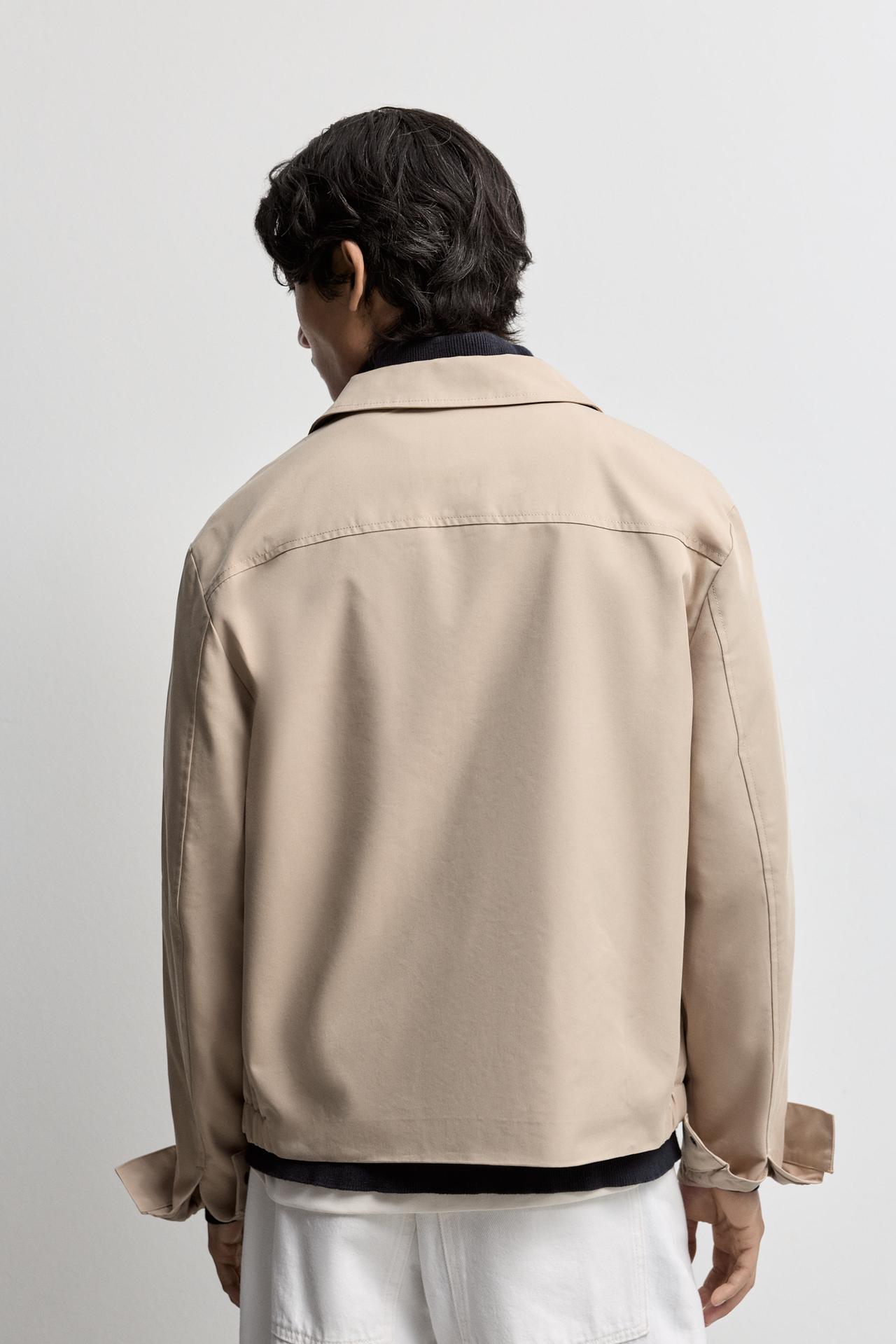 Shirt-collar jacket — ECRU