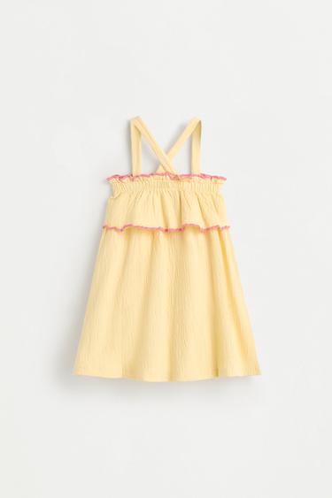 Ruffled dress — PALE YELLOW 2