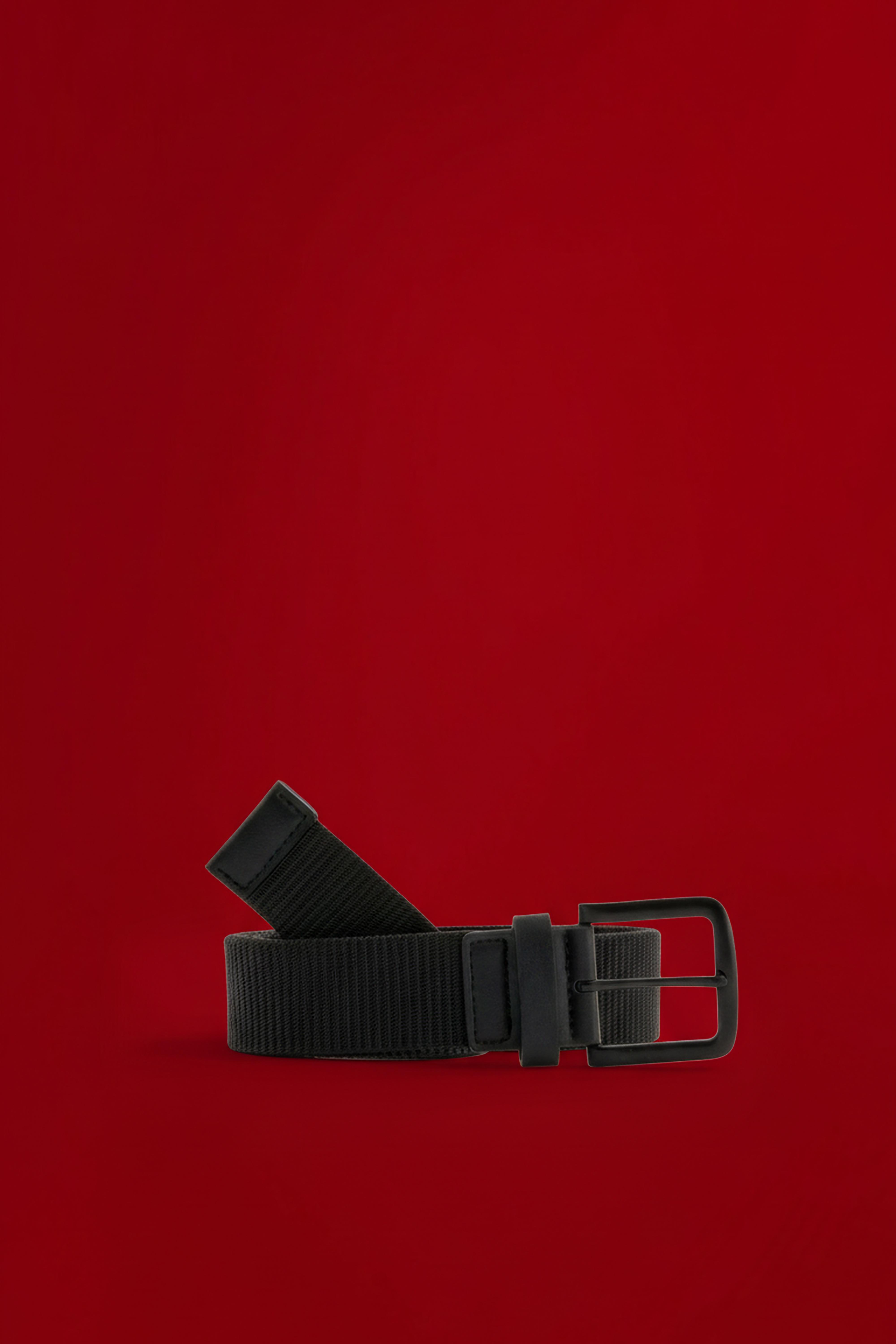 Textured belt — BLACK