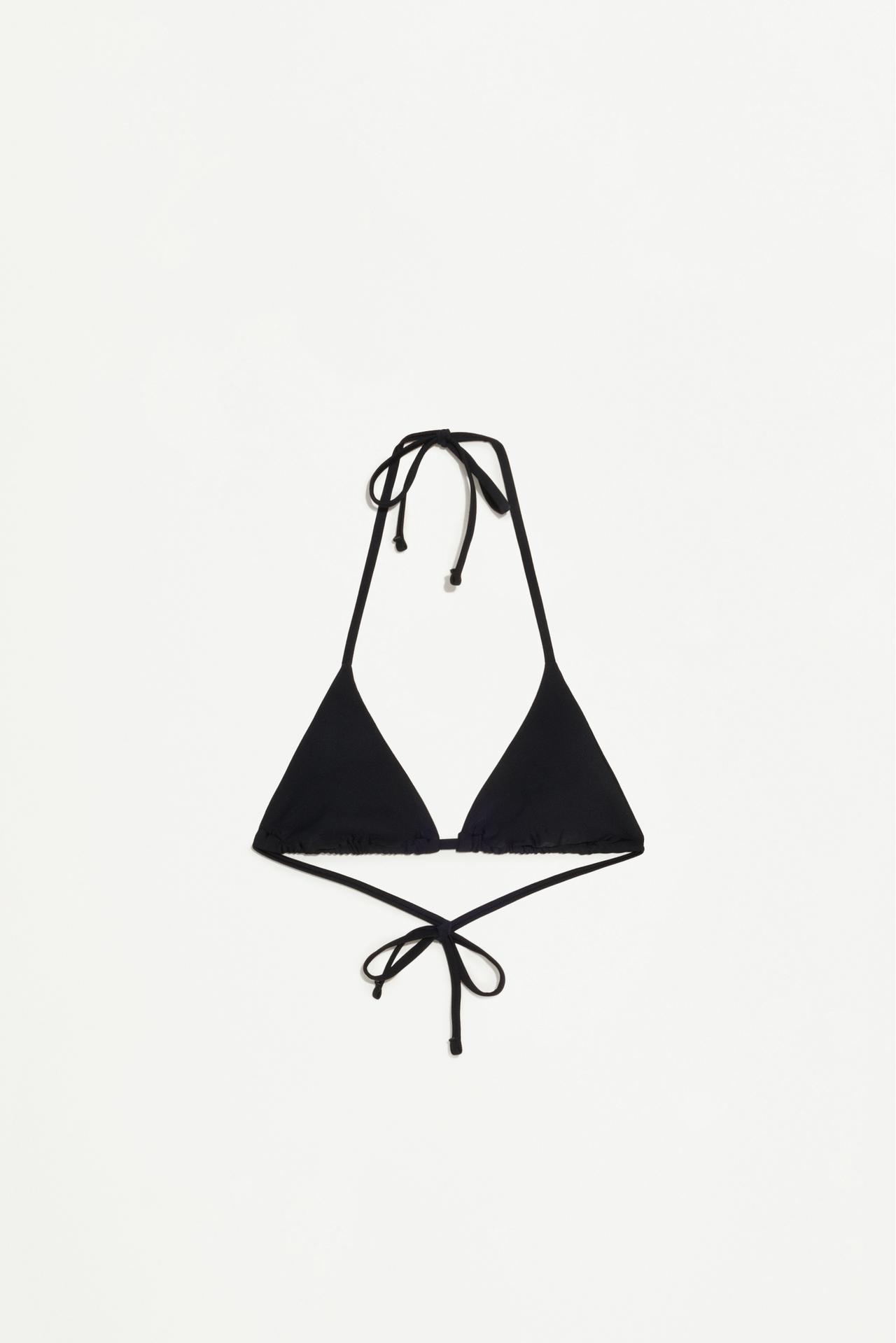 Triangle bikini top — BLACK