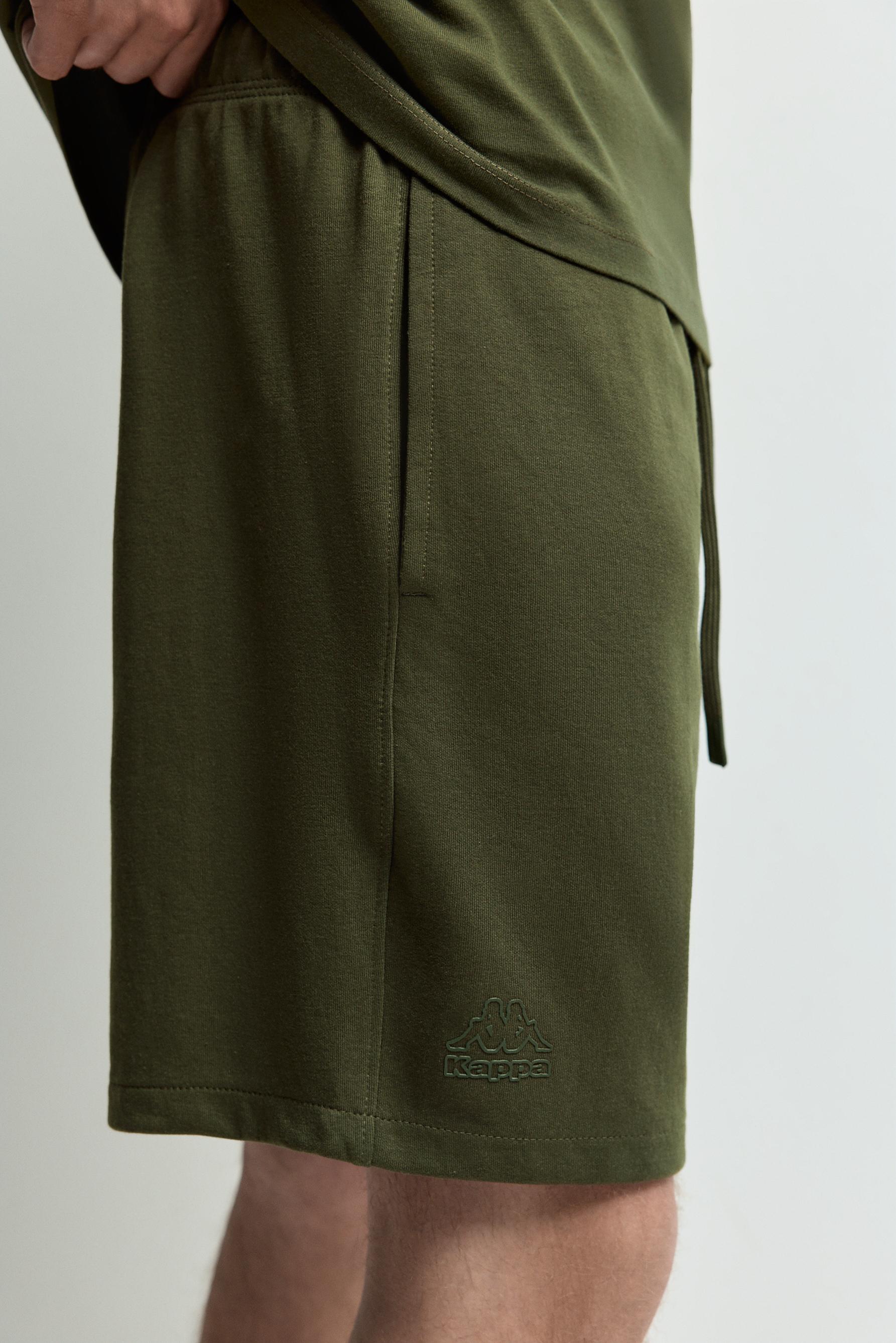 Kappa x Lefties tracksuit Bermuda shorts — DARK KHAKI
