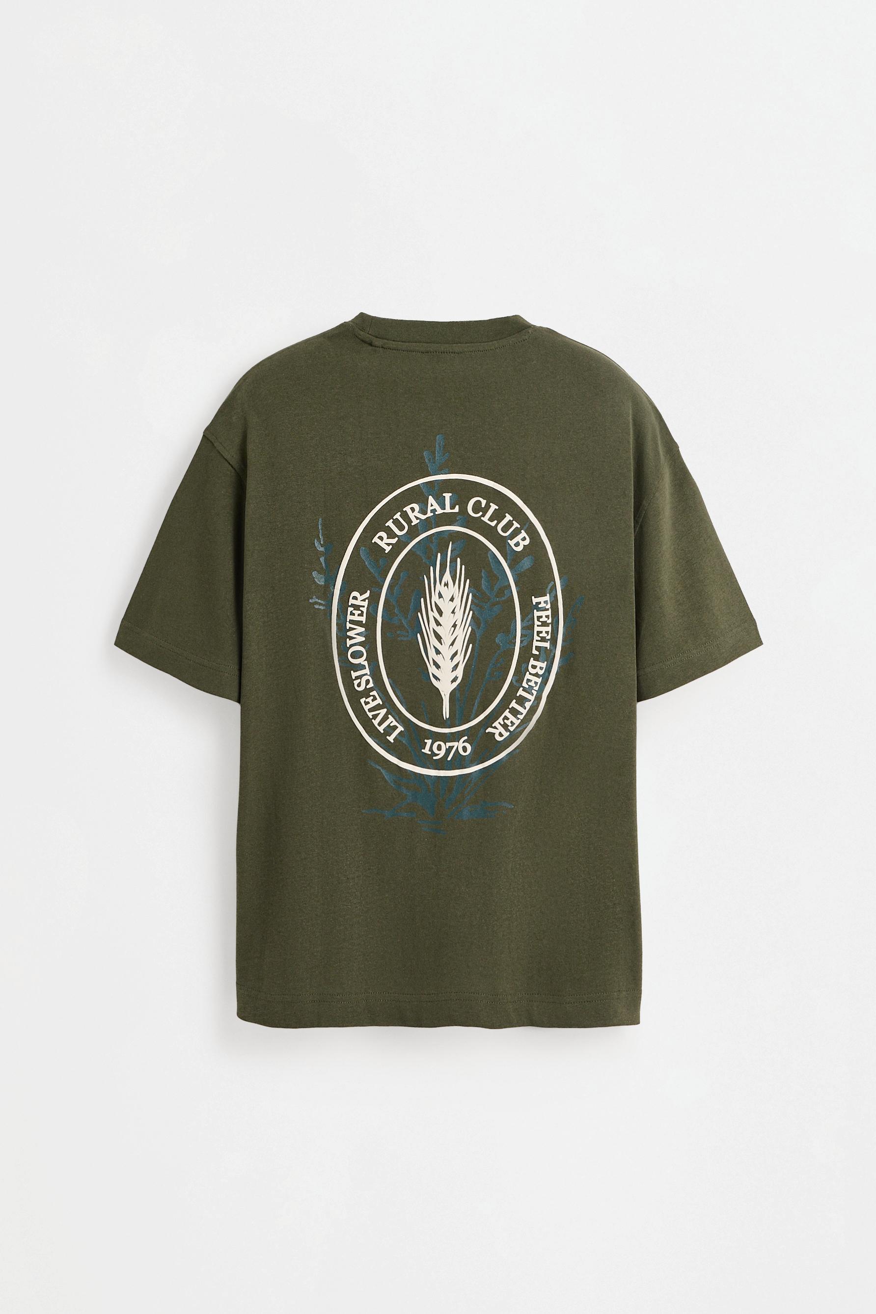 Printed T-shirt — MEDIUM GREEN