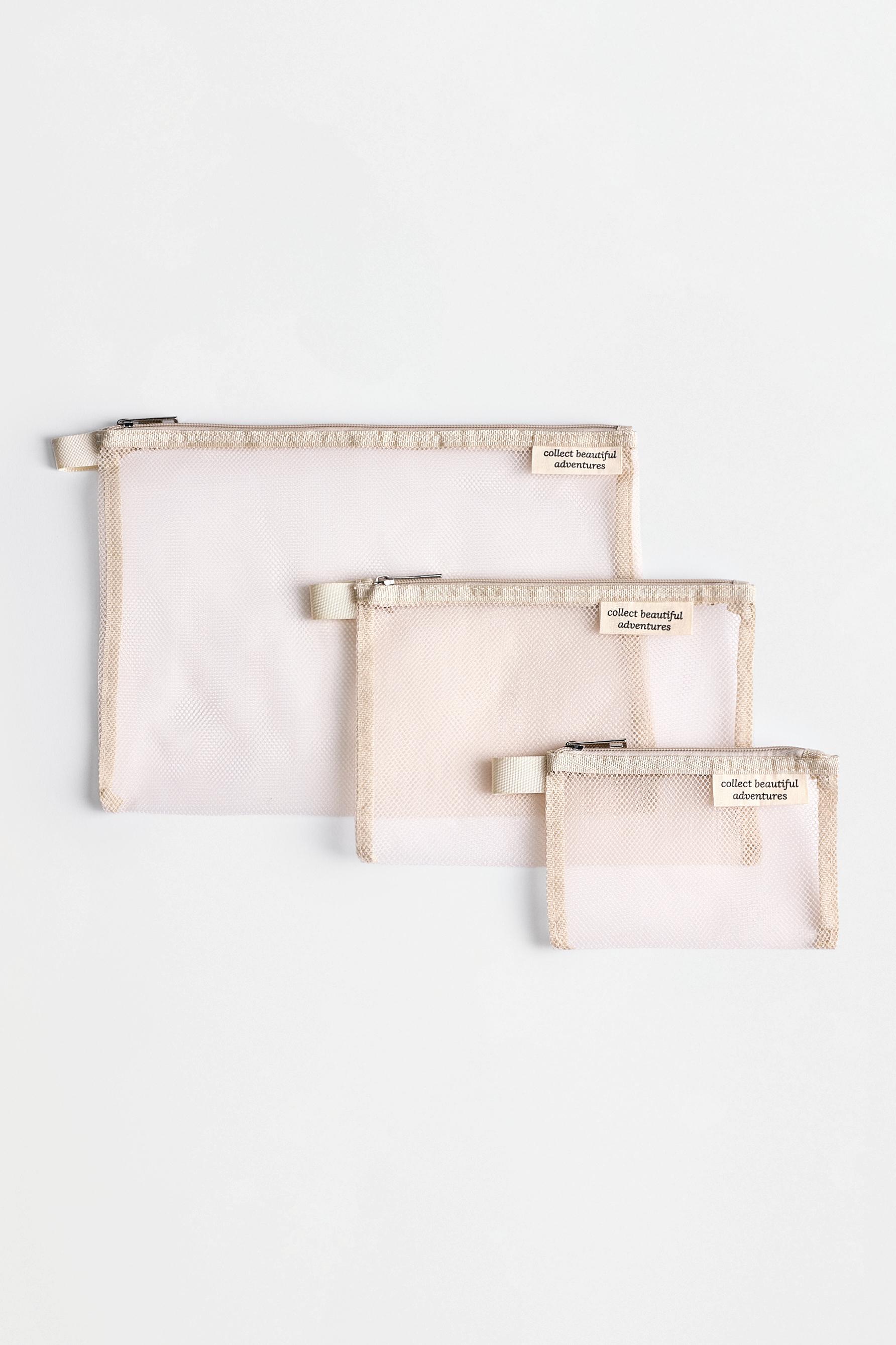 Set of 3 adjustable bags — ECRU