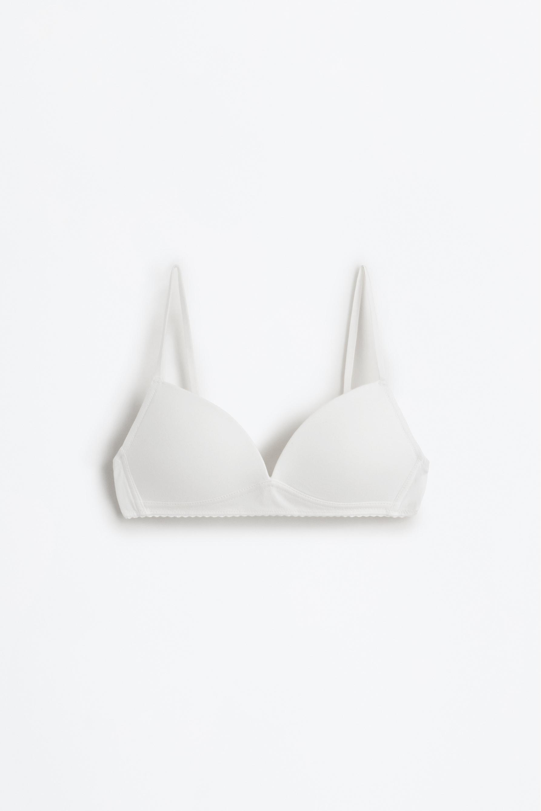 Triangle bra — WHITE