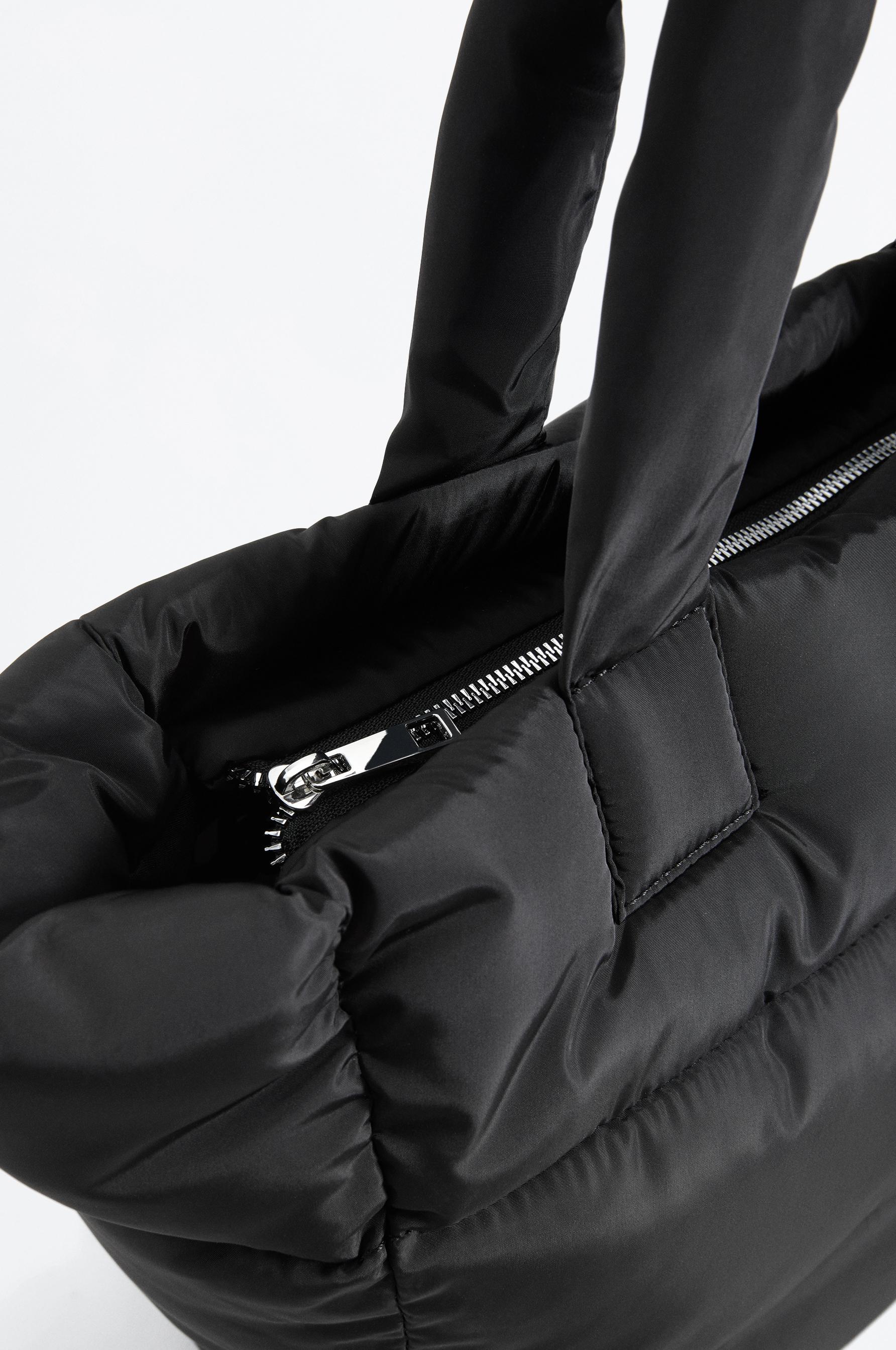 Quilted shopper — BLACK