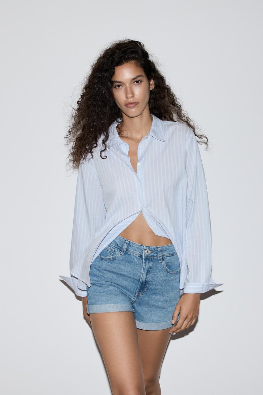 Short Vaquero Lefties Pantalones Cortos Mujer Bermuda Denim