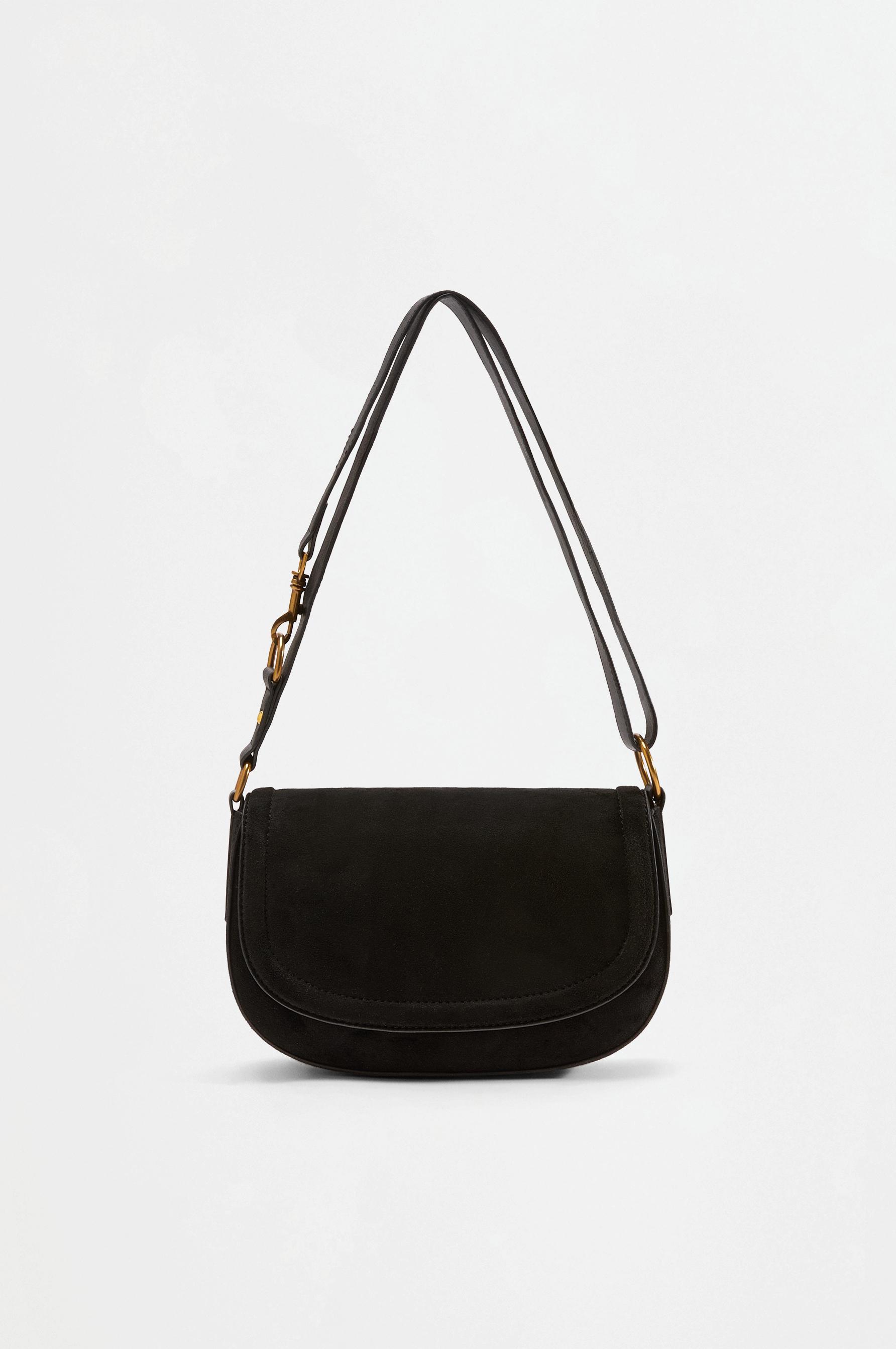 Multiway flap shoulder bag — BLACK