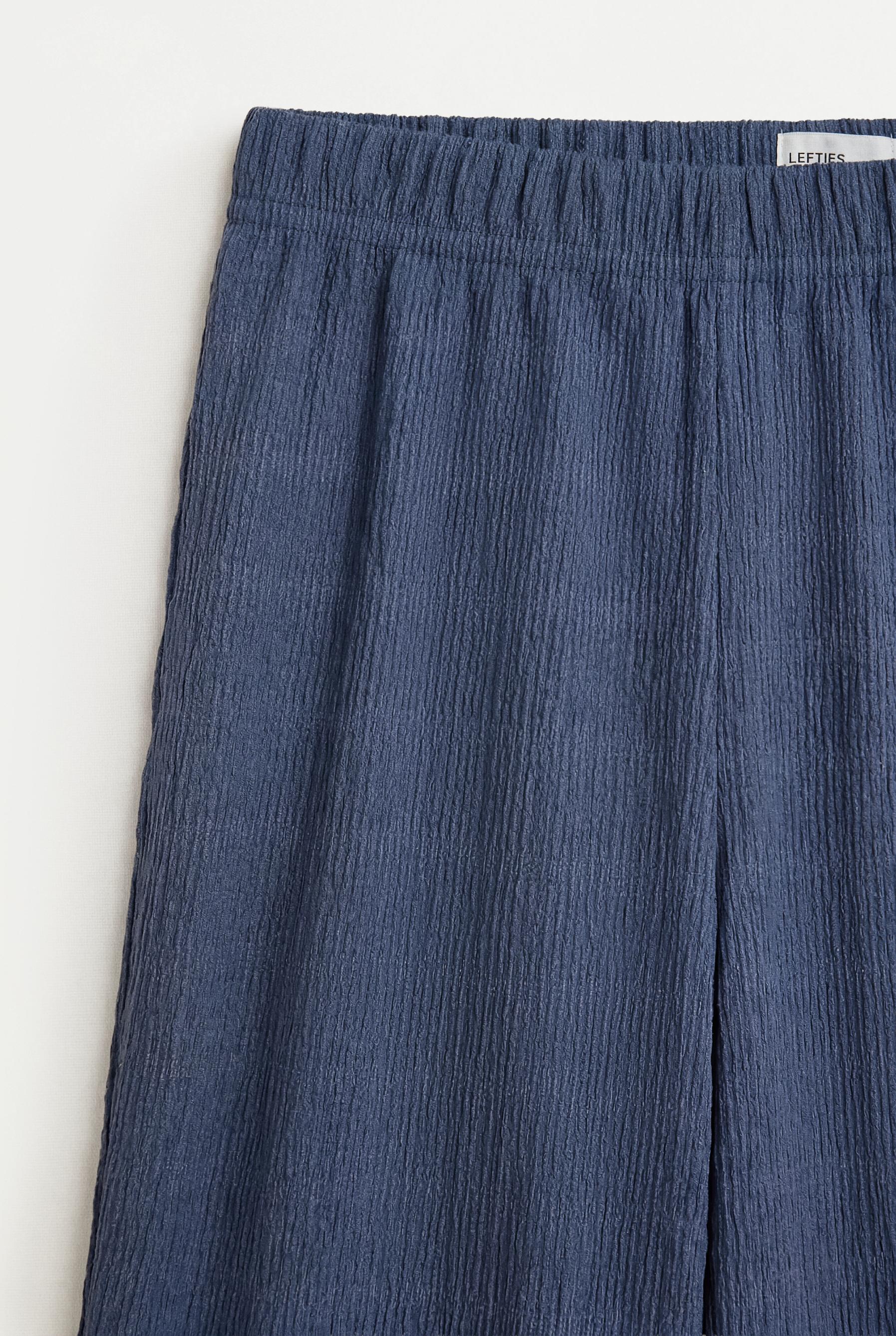 Crepe culottes — STEEL BLUE
