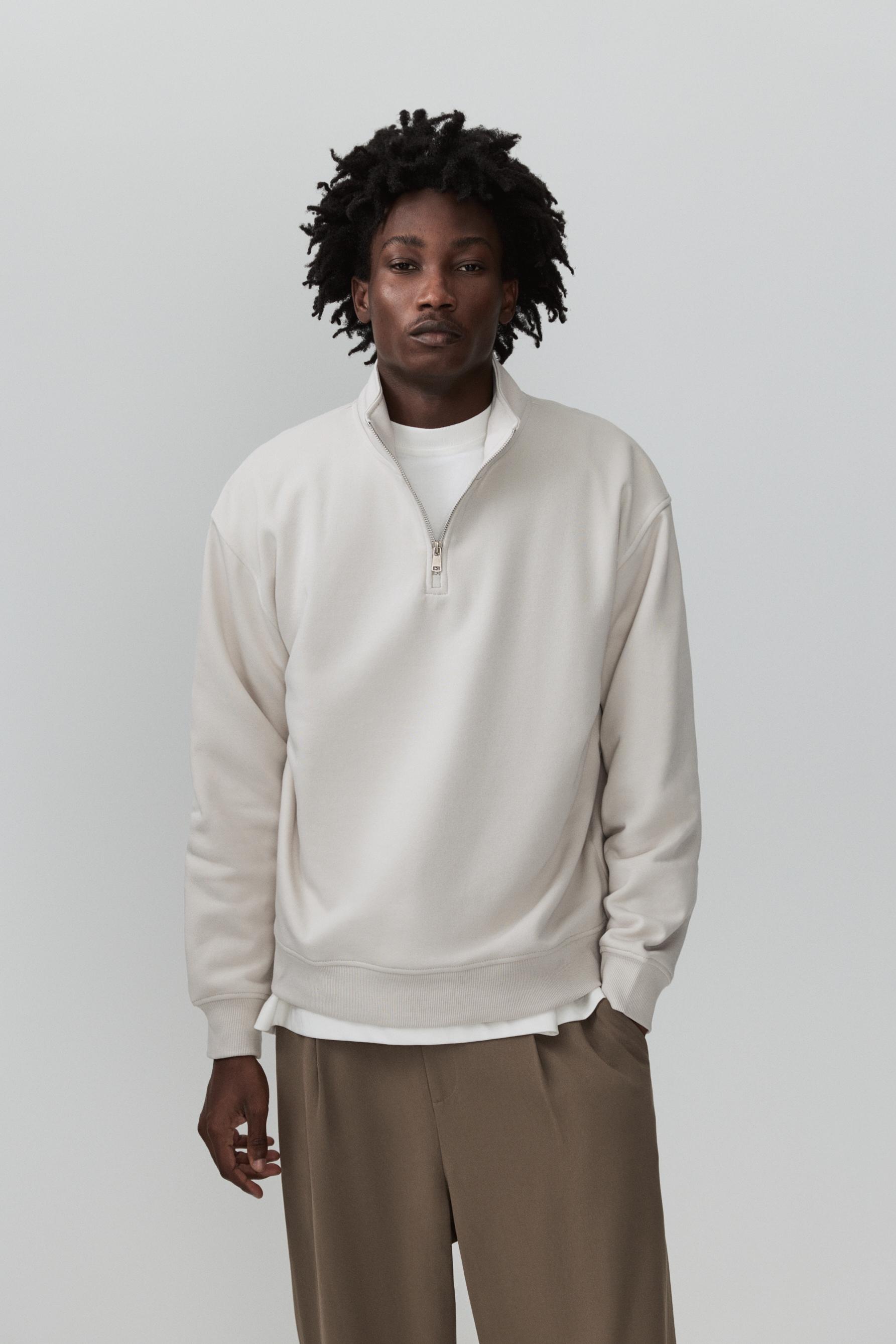 Sudadera cuello alto cremallera