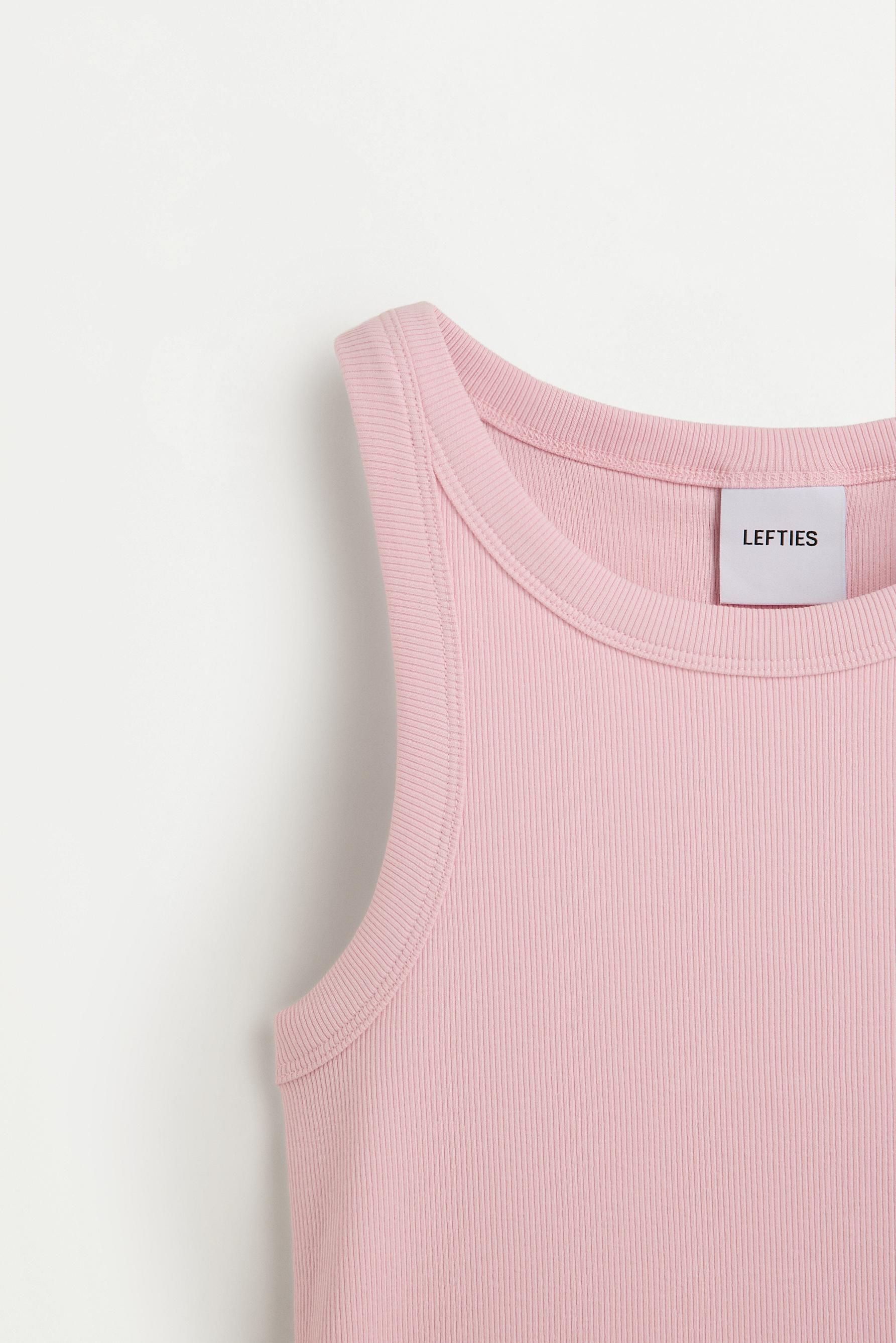 Cropped racerback top — PINK