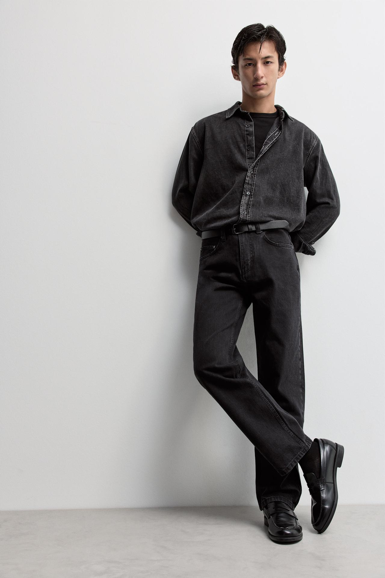 Straight jeans — BLACK