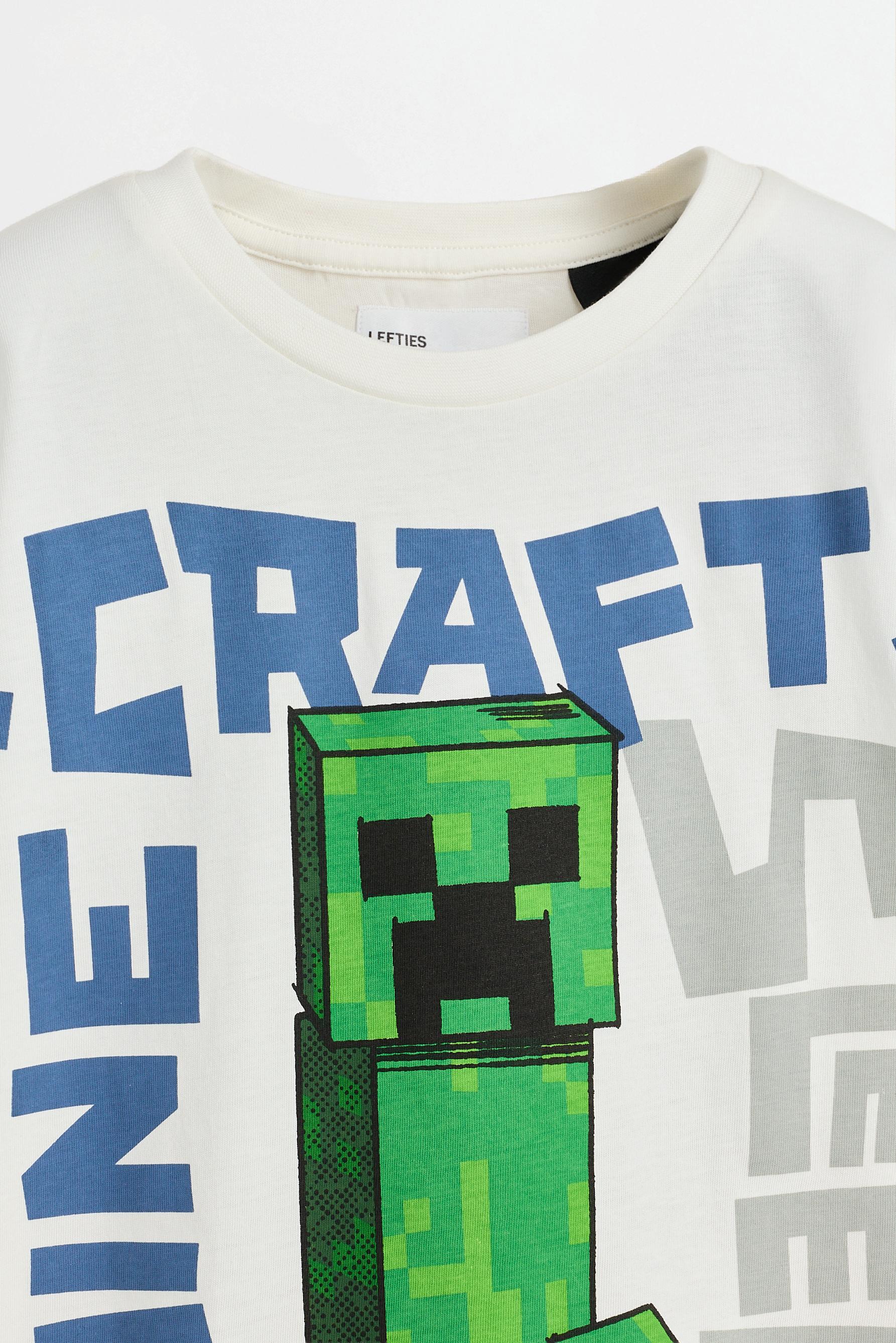 Short Minecraft pyjamas — OFF WHITE
