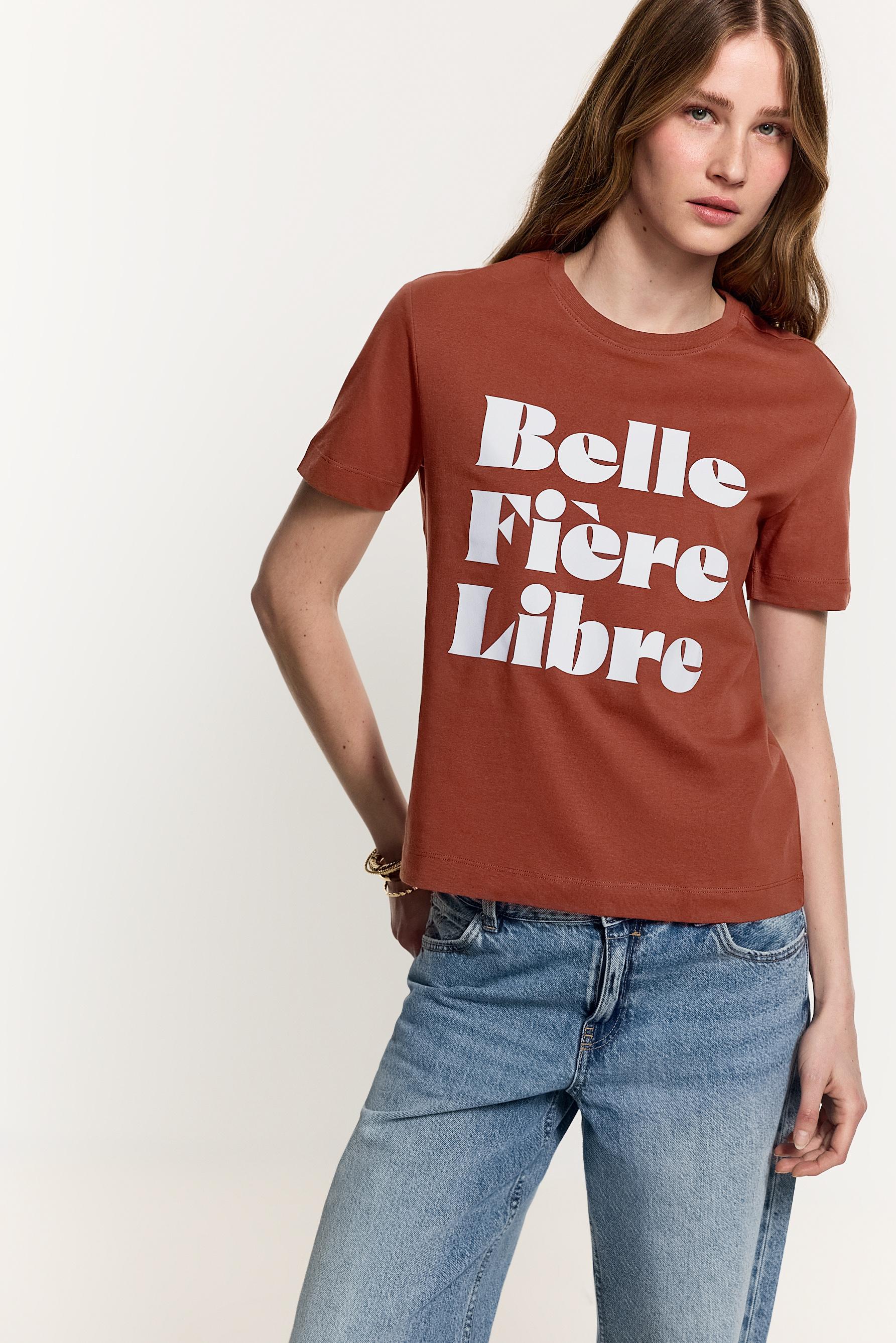 Printed T-shirt — RUSSET