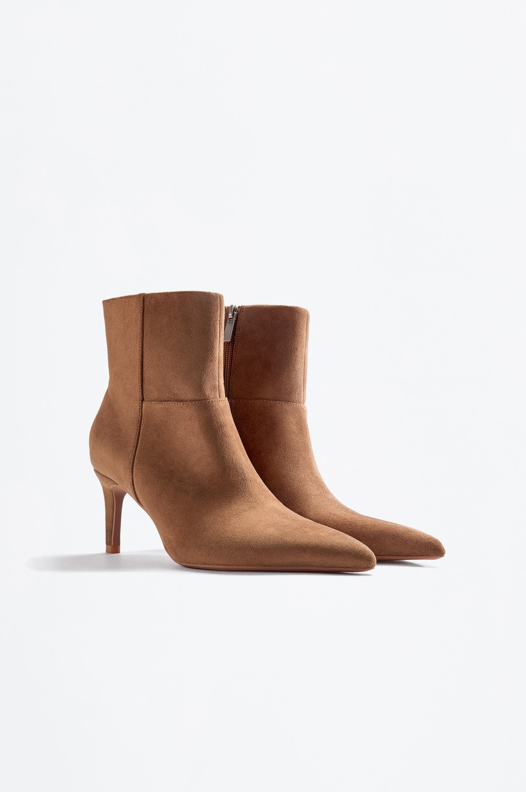 Lefties Bej Lefties Suni Süet topuklu bilekte bot