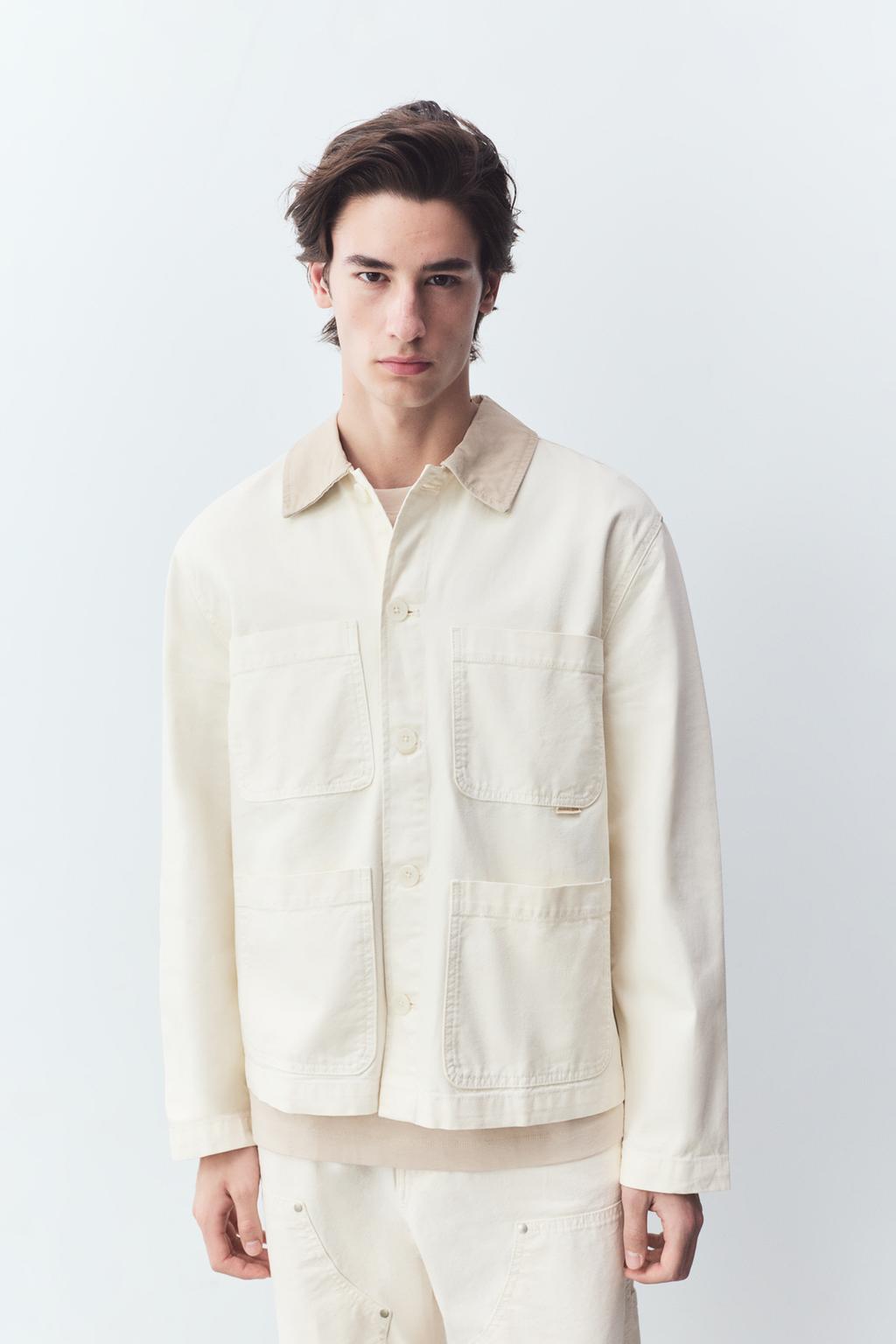 4-pocket denim overshirt