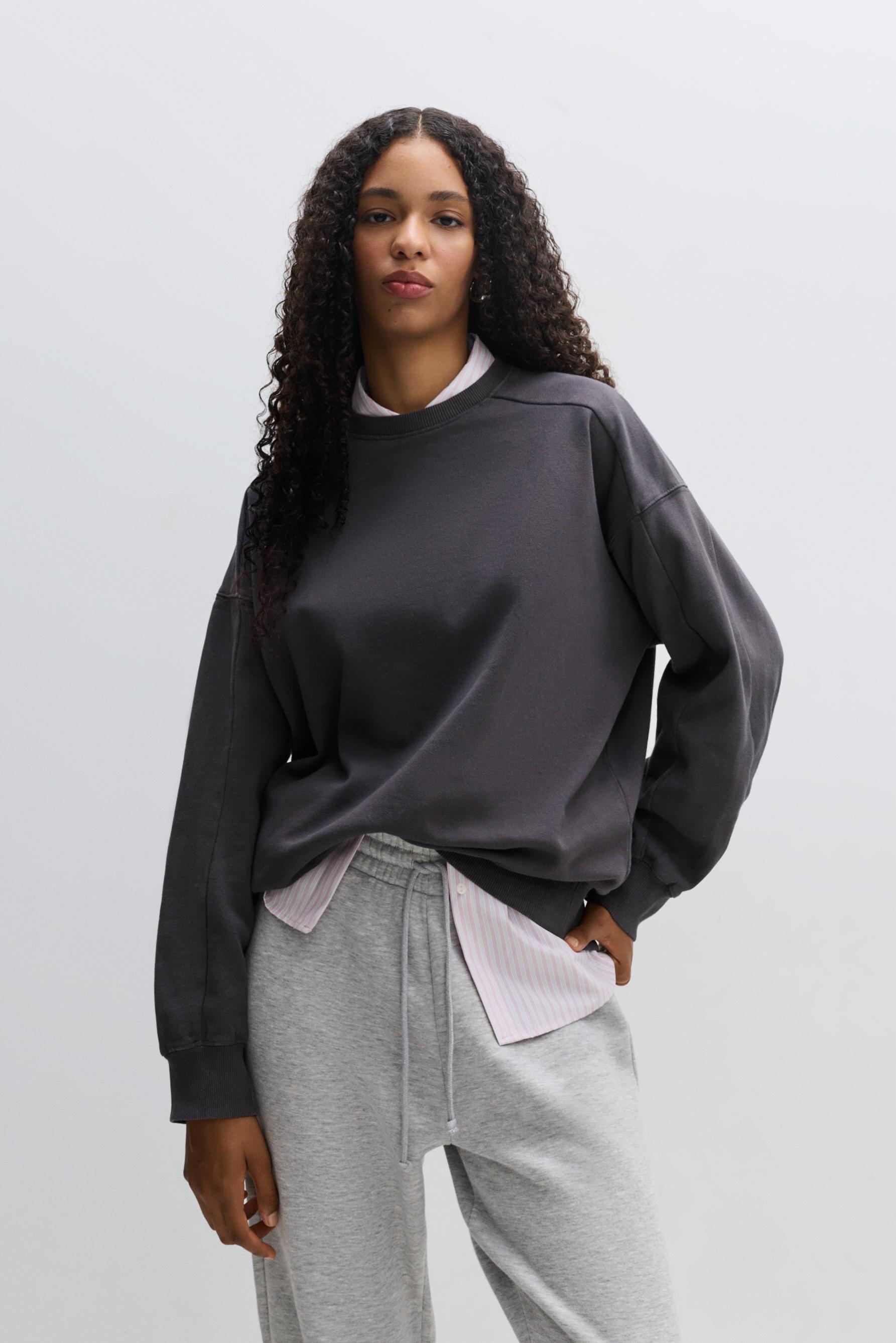 Sudadera efecto lavado