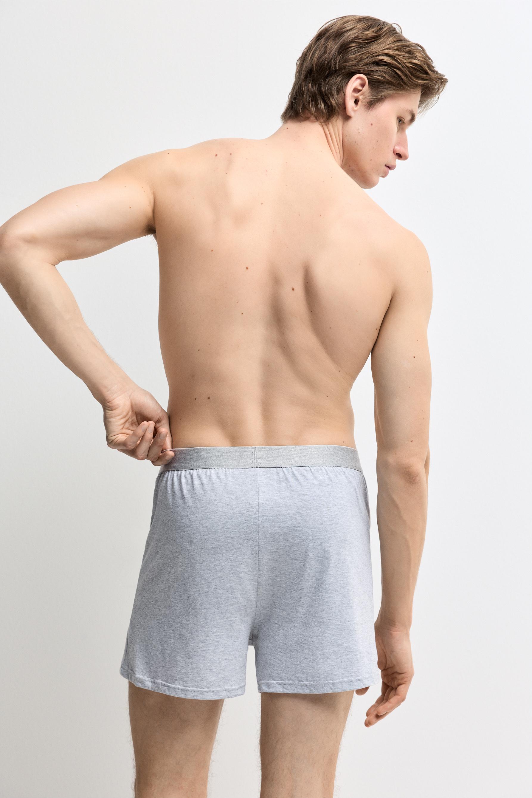 Fluid long boxer shorts (Pack 3) — BLUE