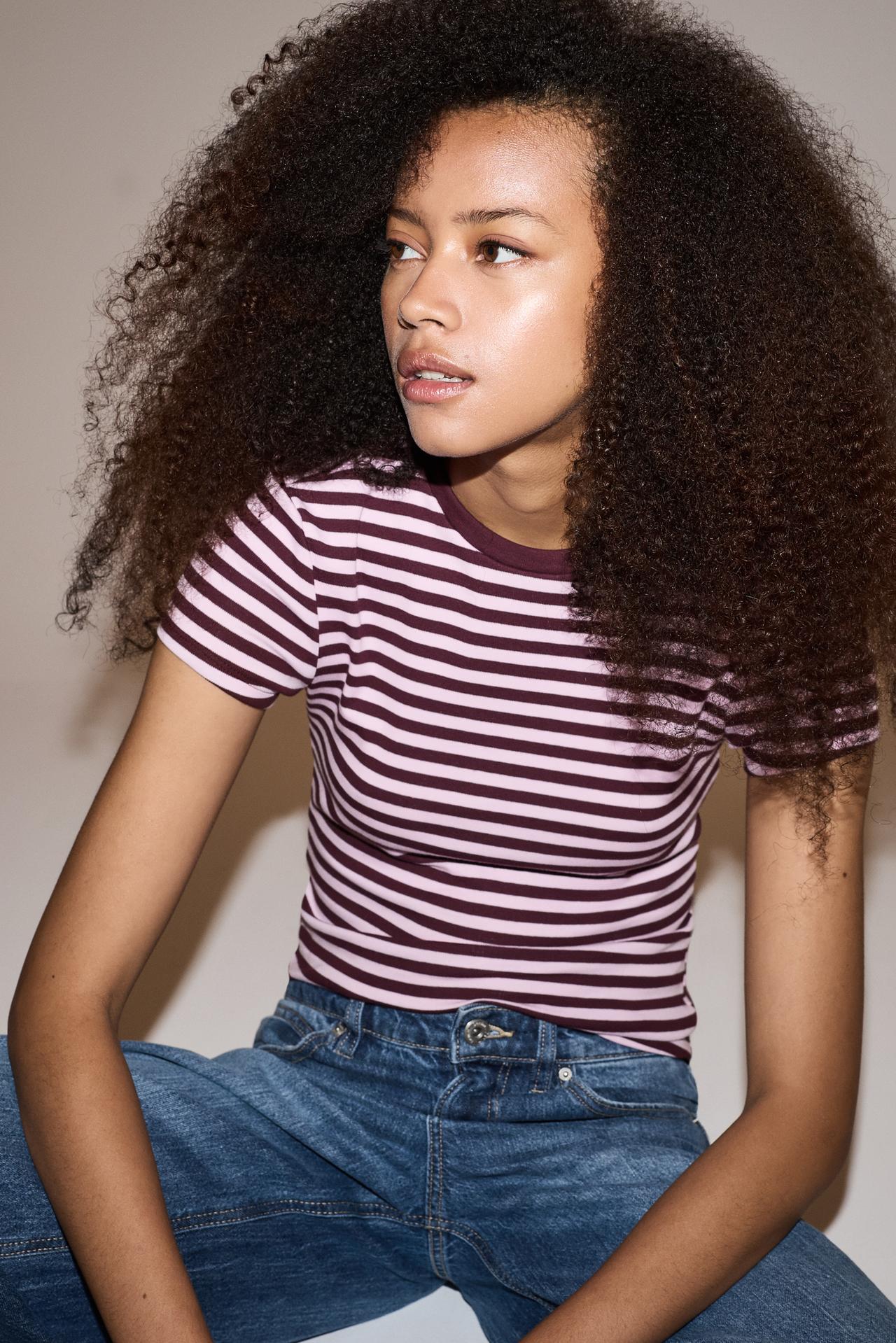 Printed T-shirt — STRIPED