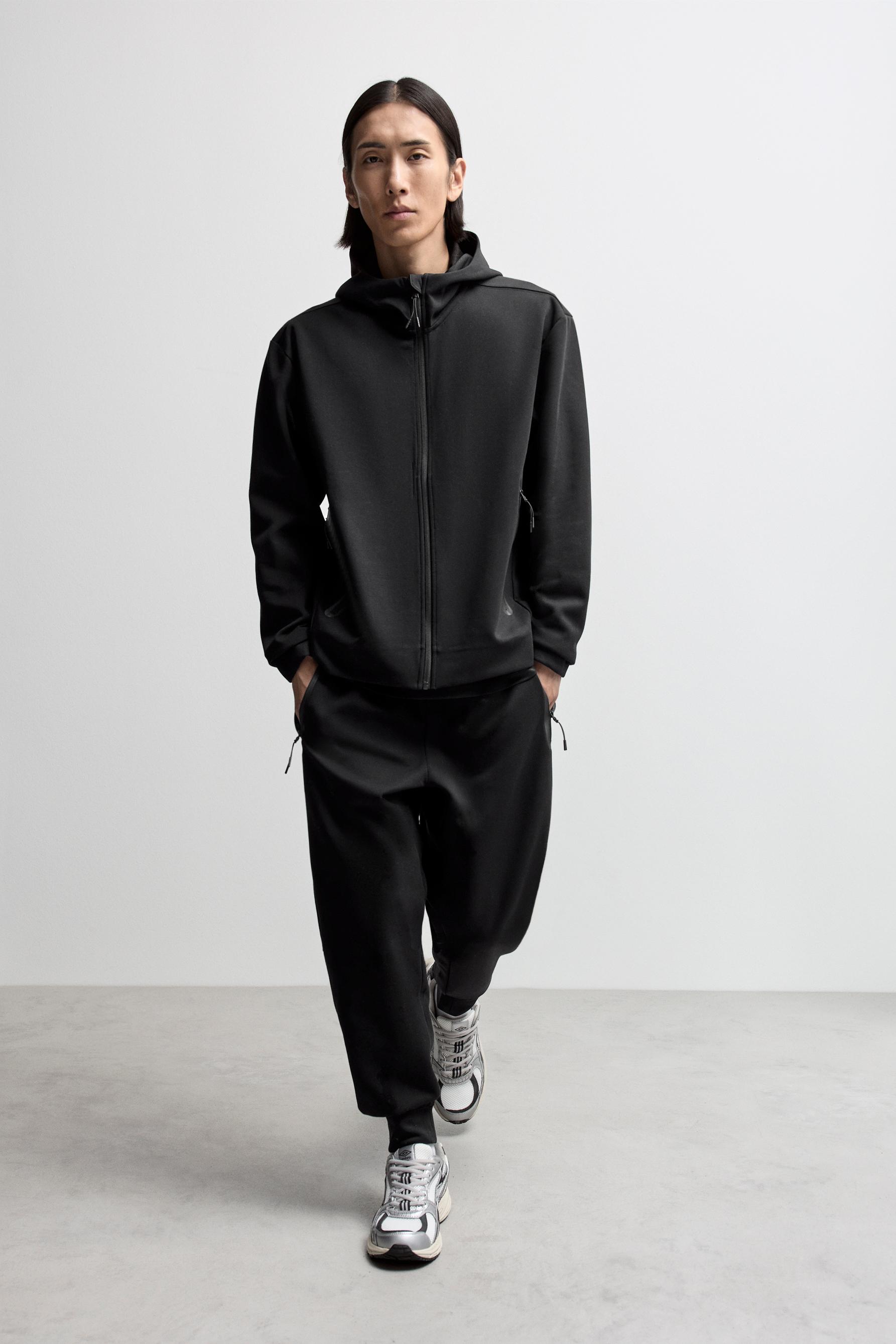 Basic interlock joggers — BLACK