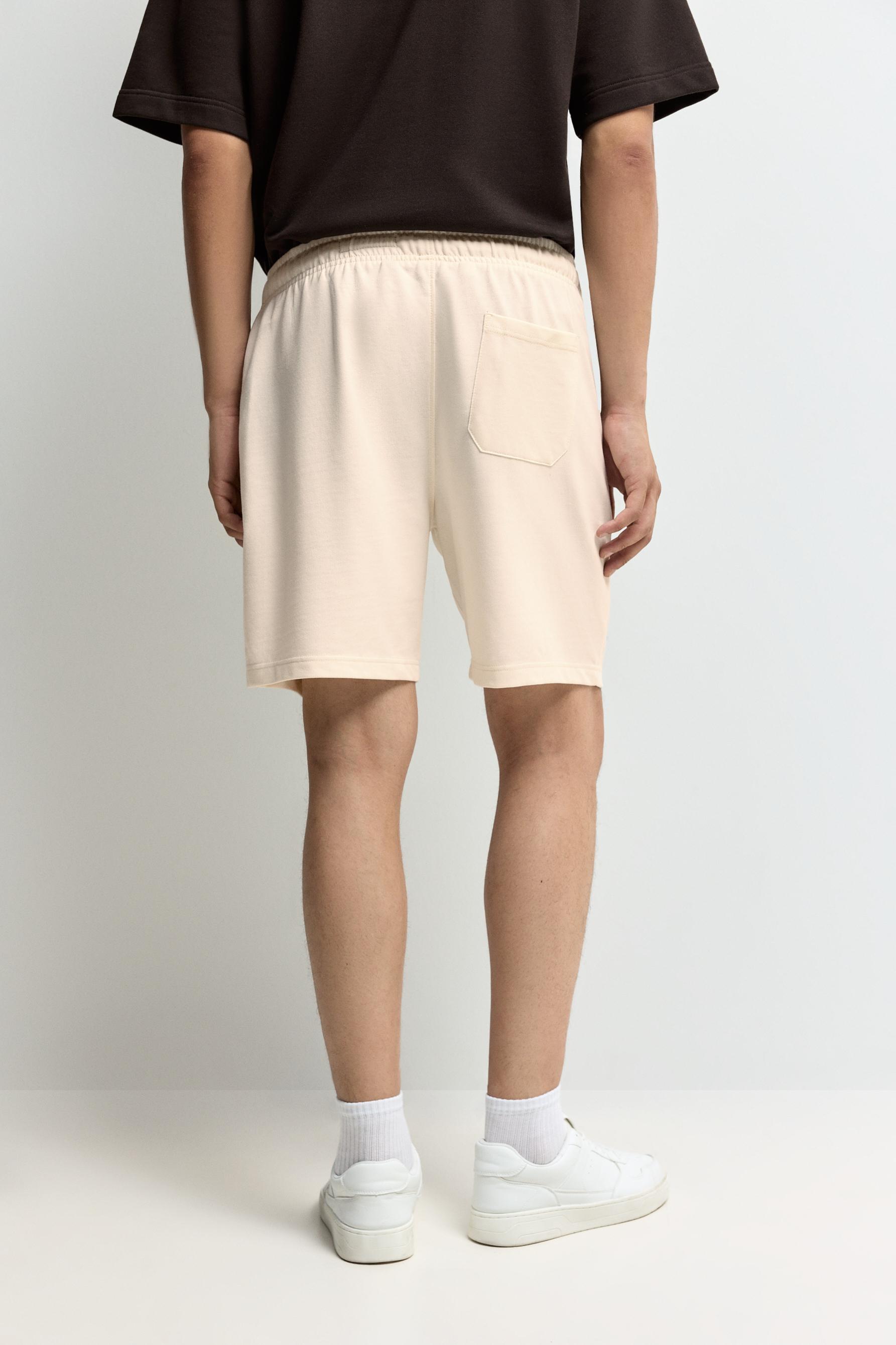 Basic tracksuit Bermuda shorts — ECRU
