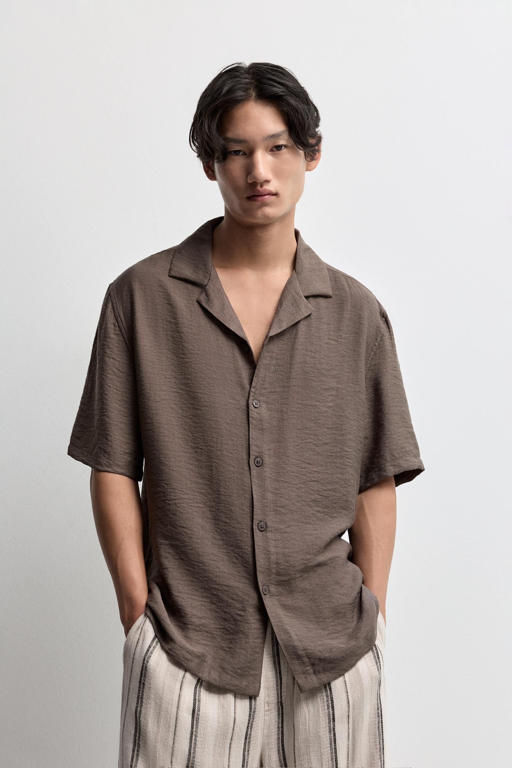 Flowing shirt — BROWN