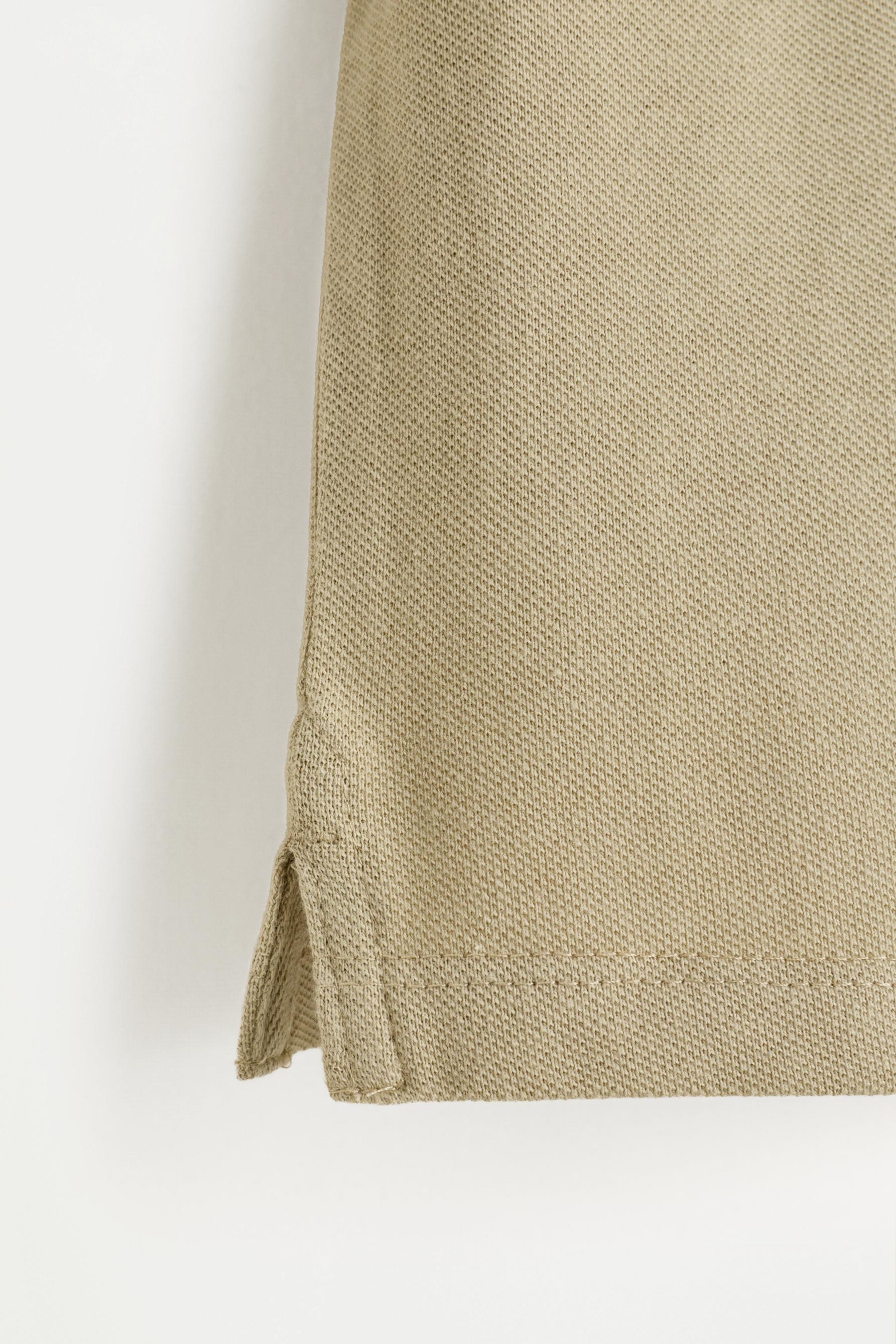 2-pack of plain polo shirts — KHAKI