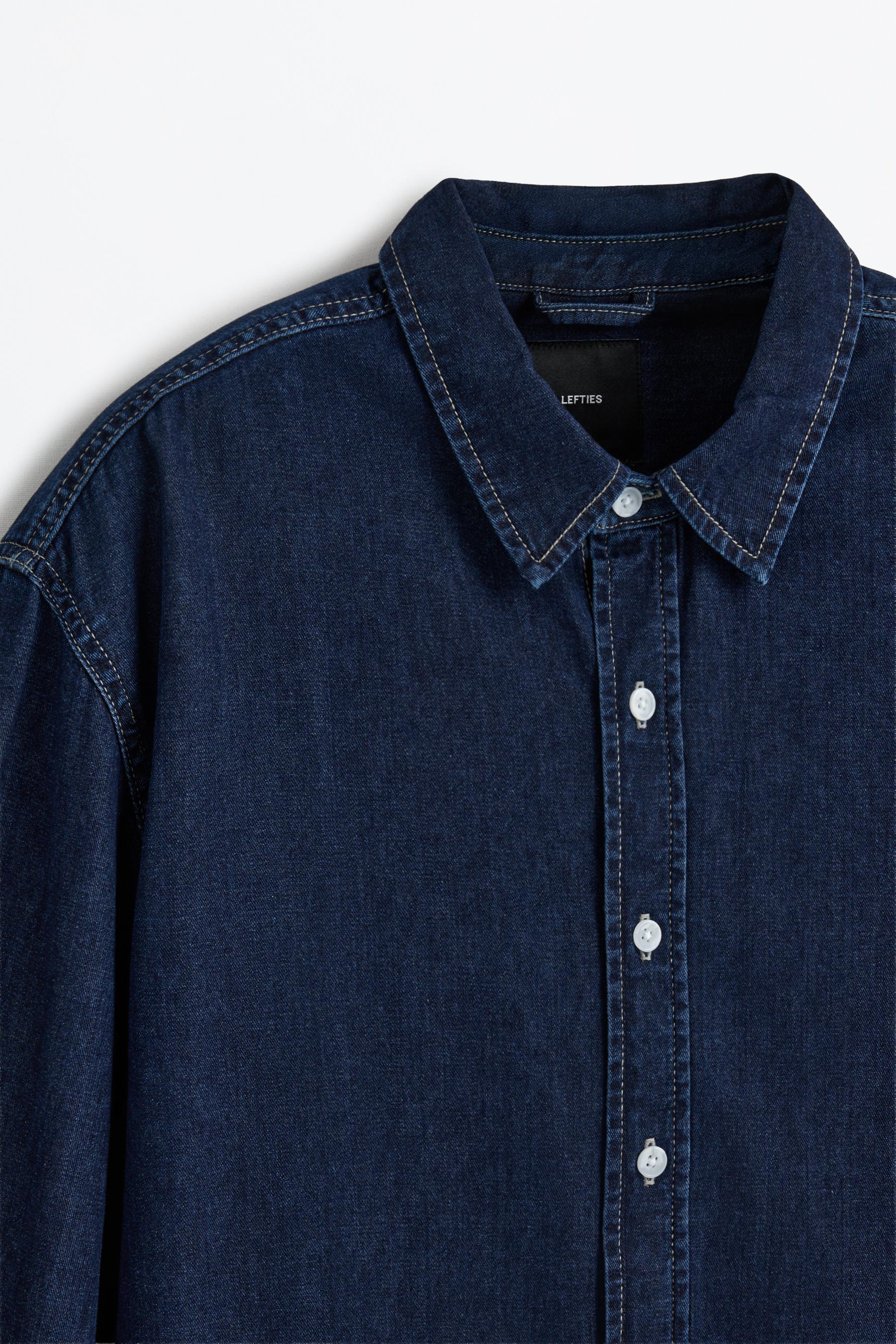 Oversize denim shirt — BLUE