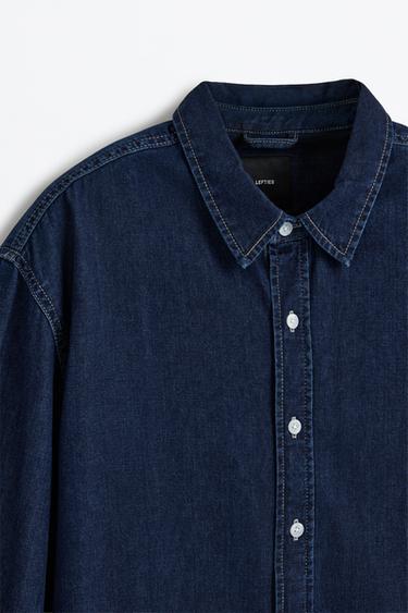 Oversize denim shirt — BLUE 9