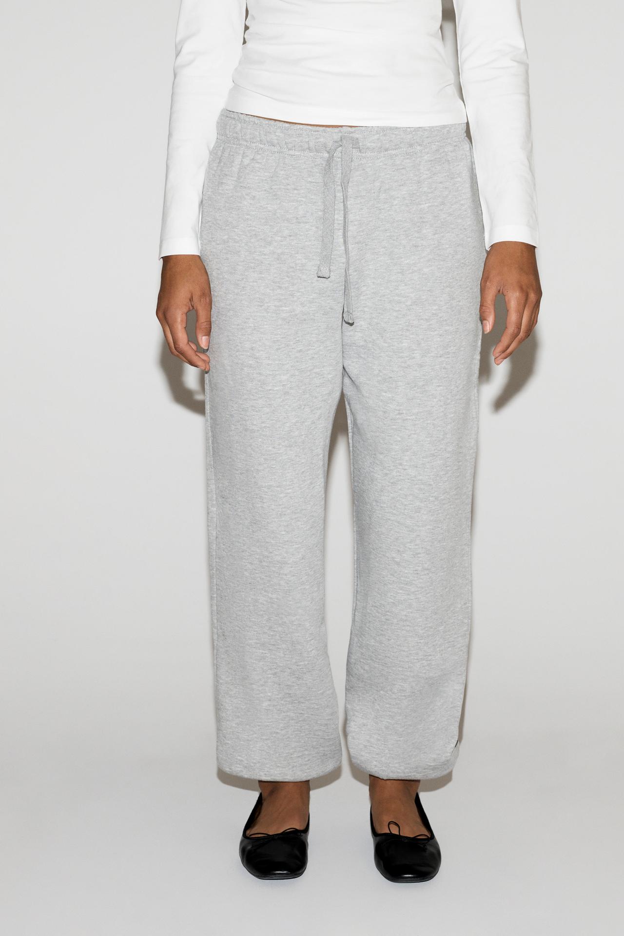 Basic tracksuit bottoms — GREY MARL
