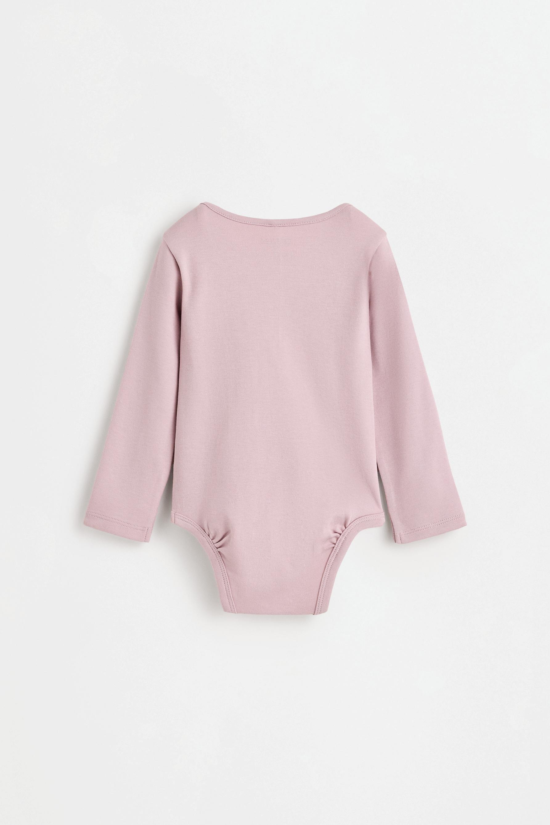 Plain long sleeve bodysuits (4-pack) — LILAC