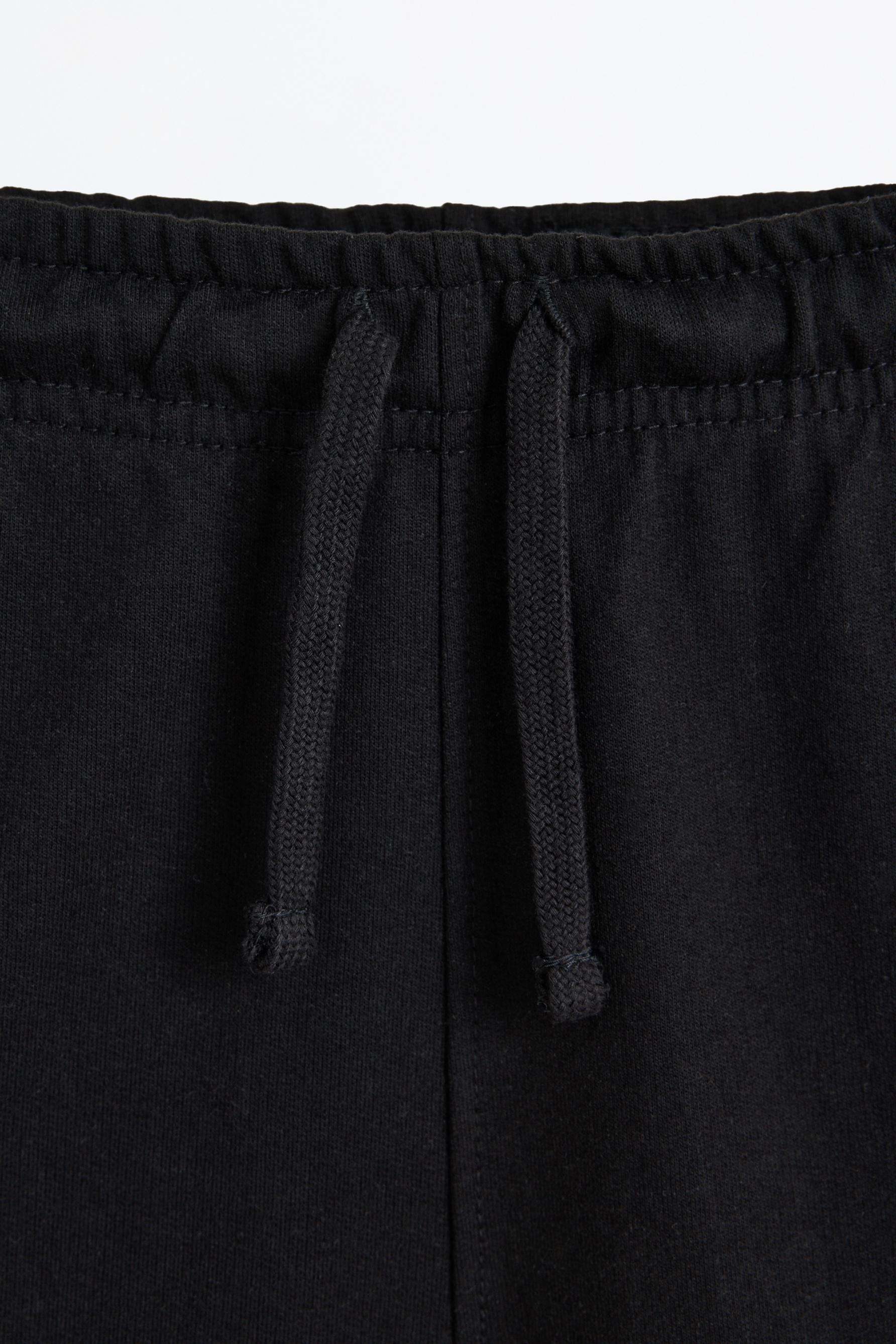 Basic tracksuit Bermuda shorts — BLACK