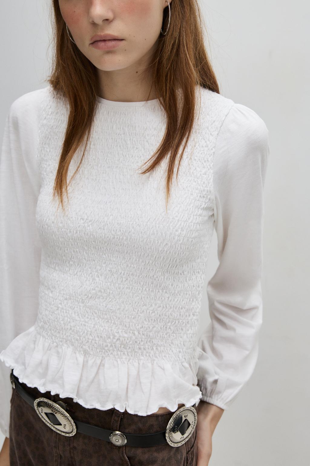 Playera nido de abeja