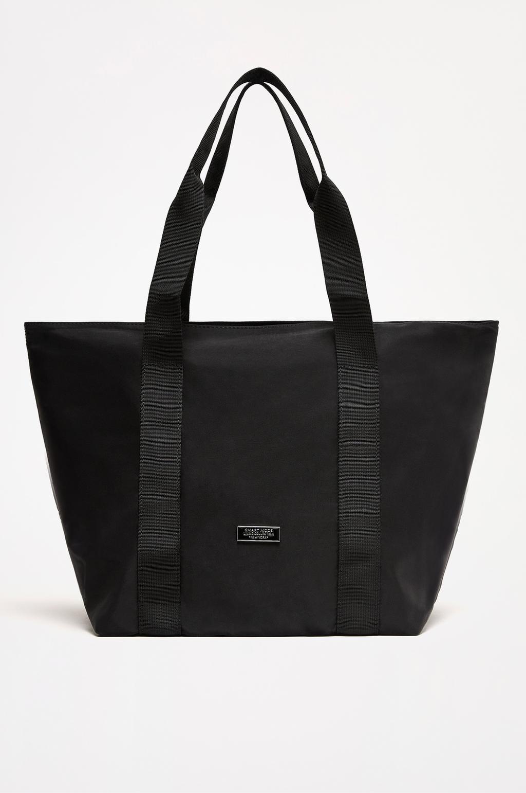 Large nylon shopper bag