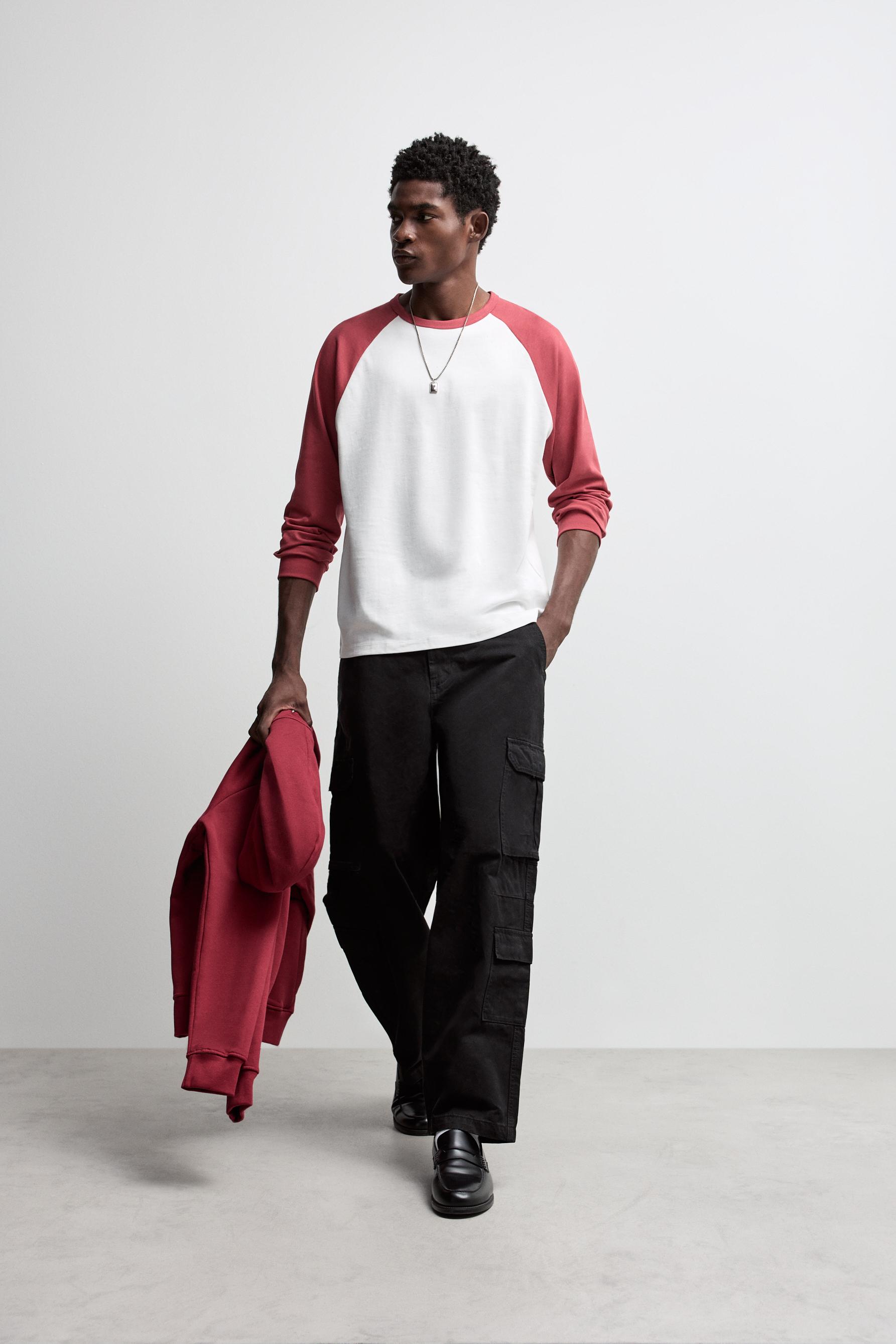 Baggy cargo trousers — BLACK