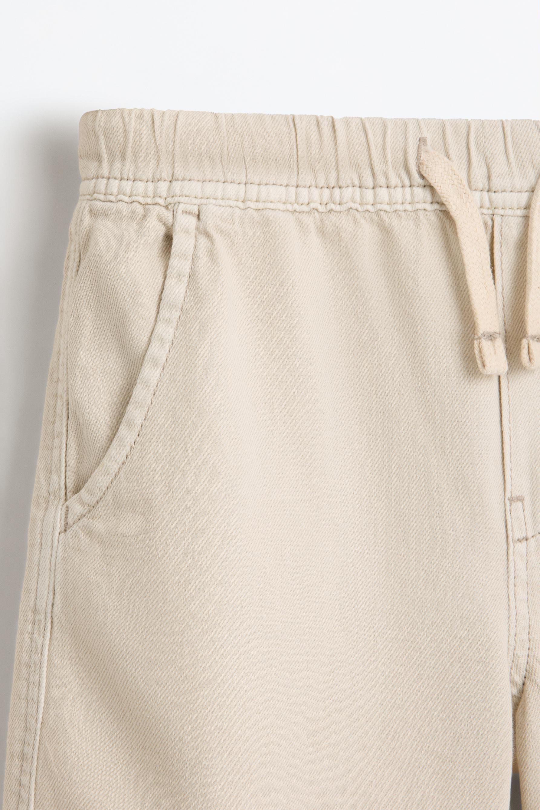 Denim jogger Bermuda shorts — OFF WHITE