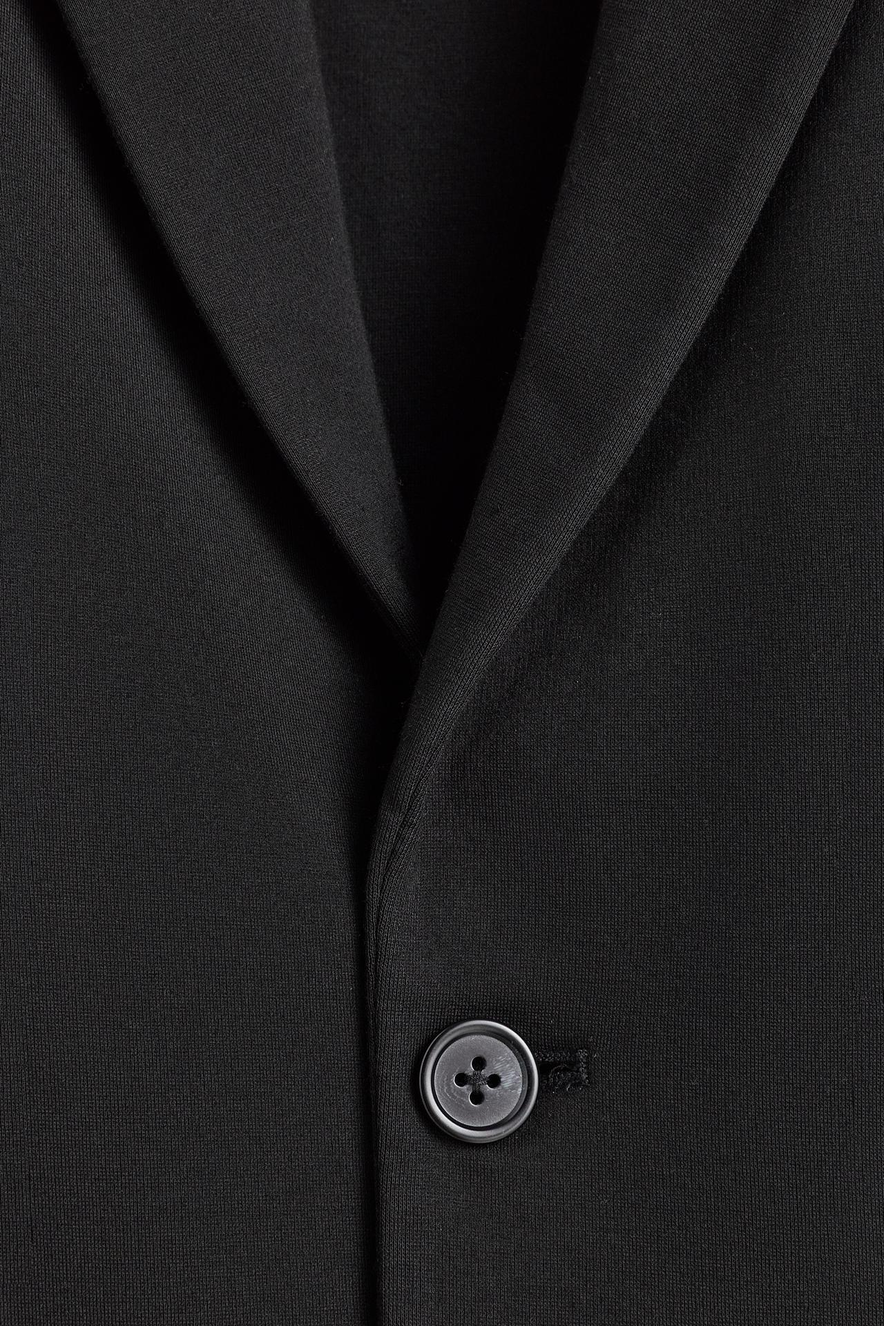 Stretch casual blazer — BLACK