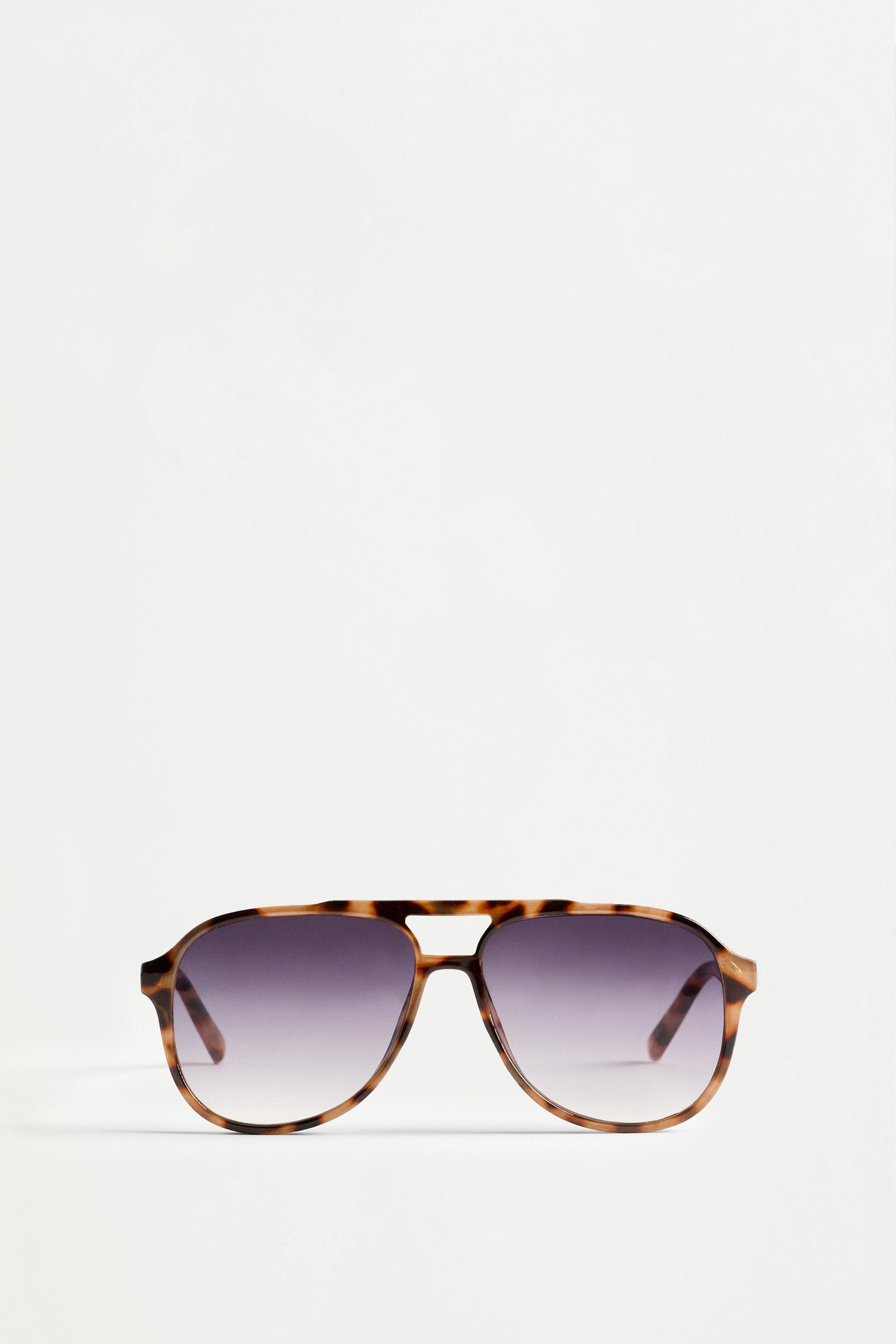 Tortoiseshell aviator sunglasses — TORTOISESHELL