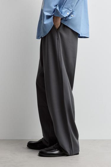 Wide-leg tailored trousers — ANTHRACITE GREY 3